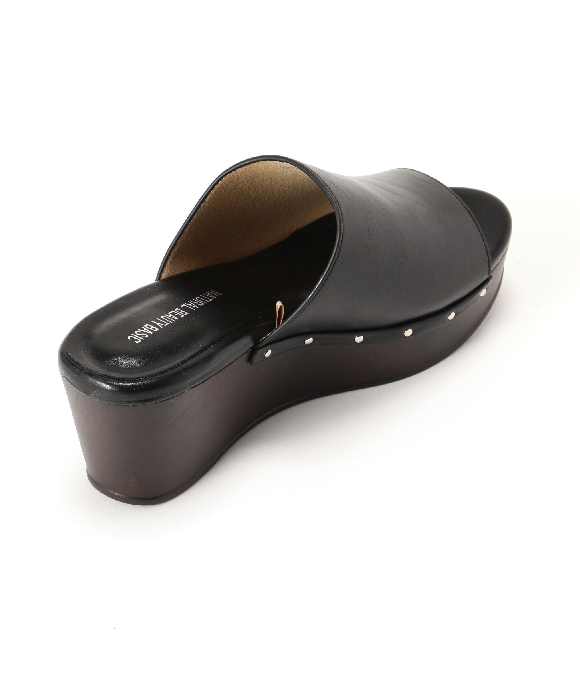  「スタッズカバードウェッジミュールサンダル」|その他|