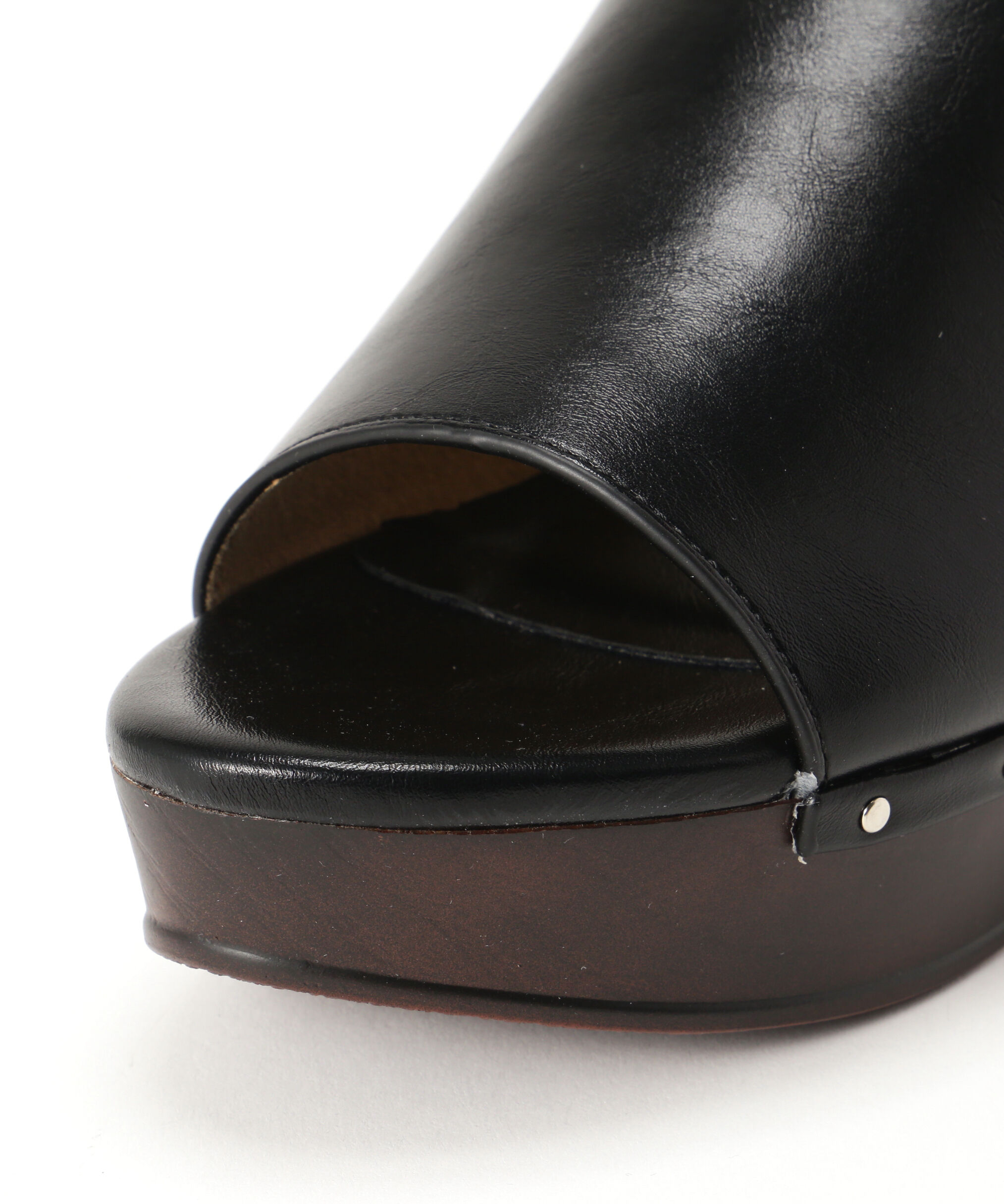  「スタッズカバードウェッジミュールサンダル」|その他|