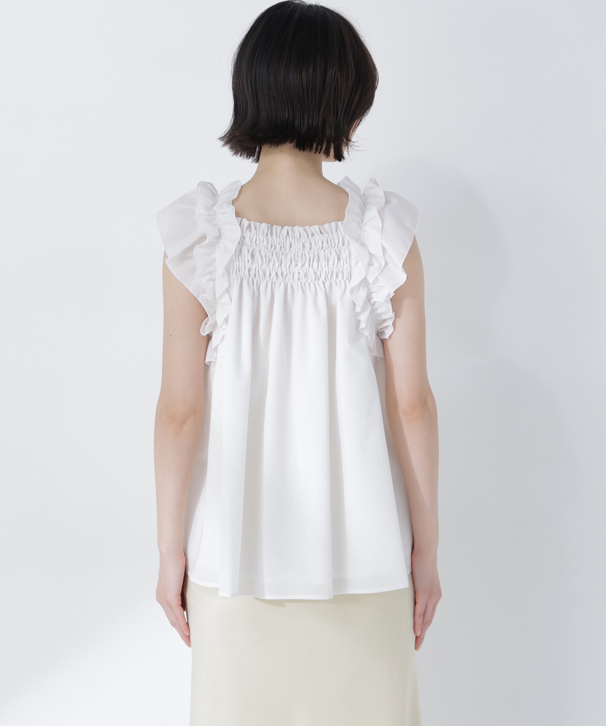  「フリルスリーブチュニック」|シャツ・ブラウス|