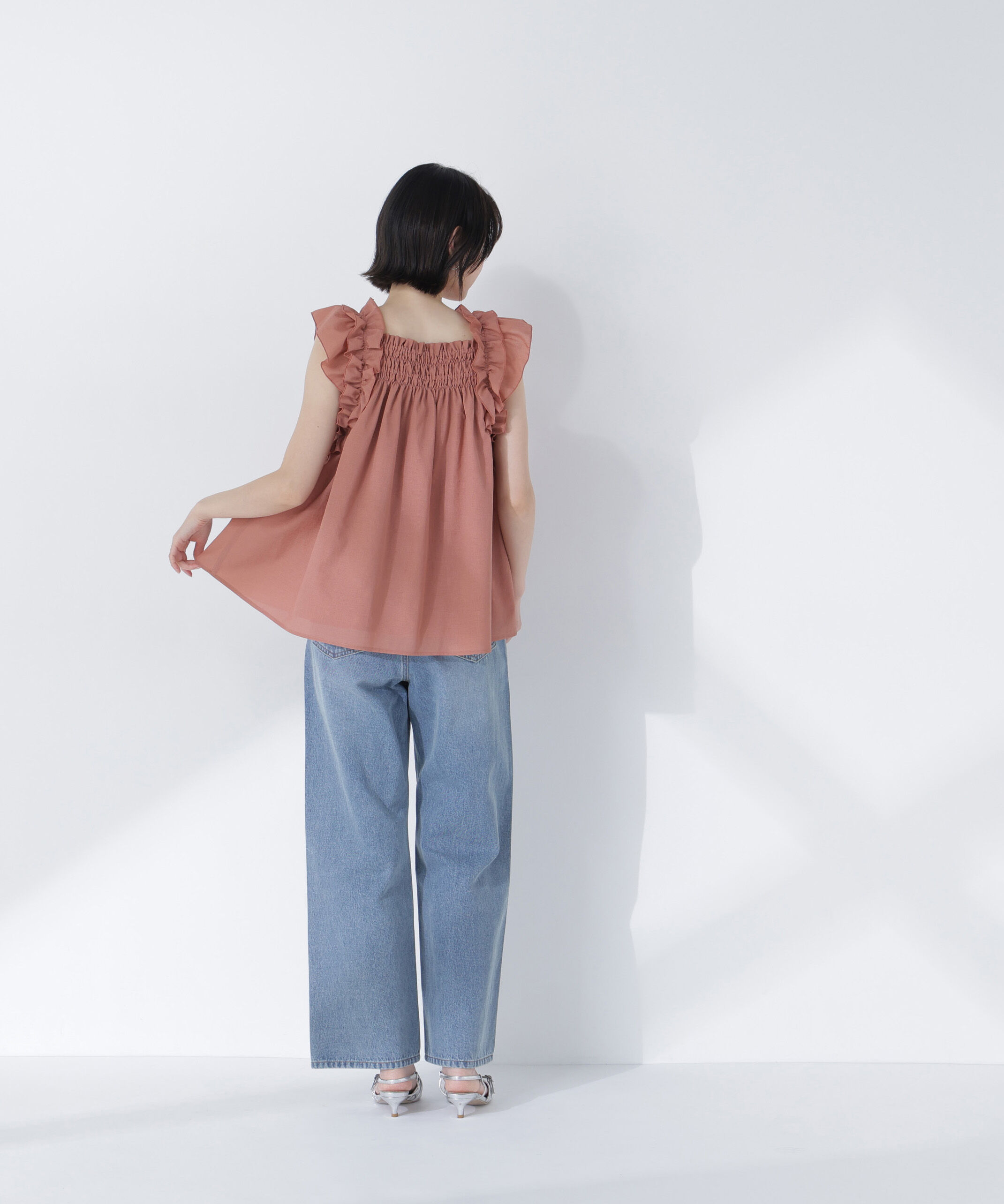  「フリルスリーブチュニック」|シャツ・ブラウス|