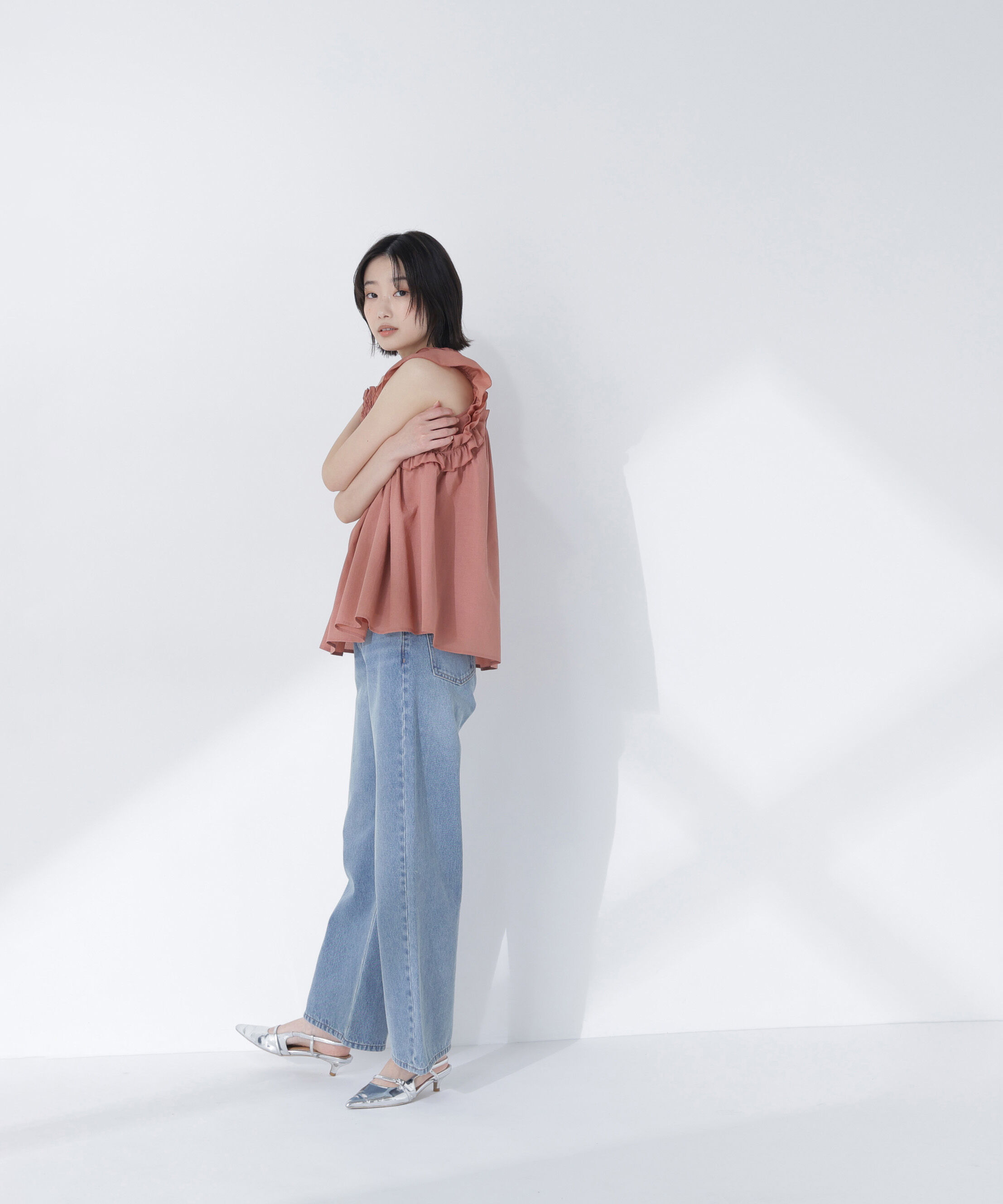  「フリルスリーブチュニック」|シャツ・ブラウス|