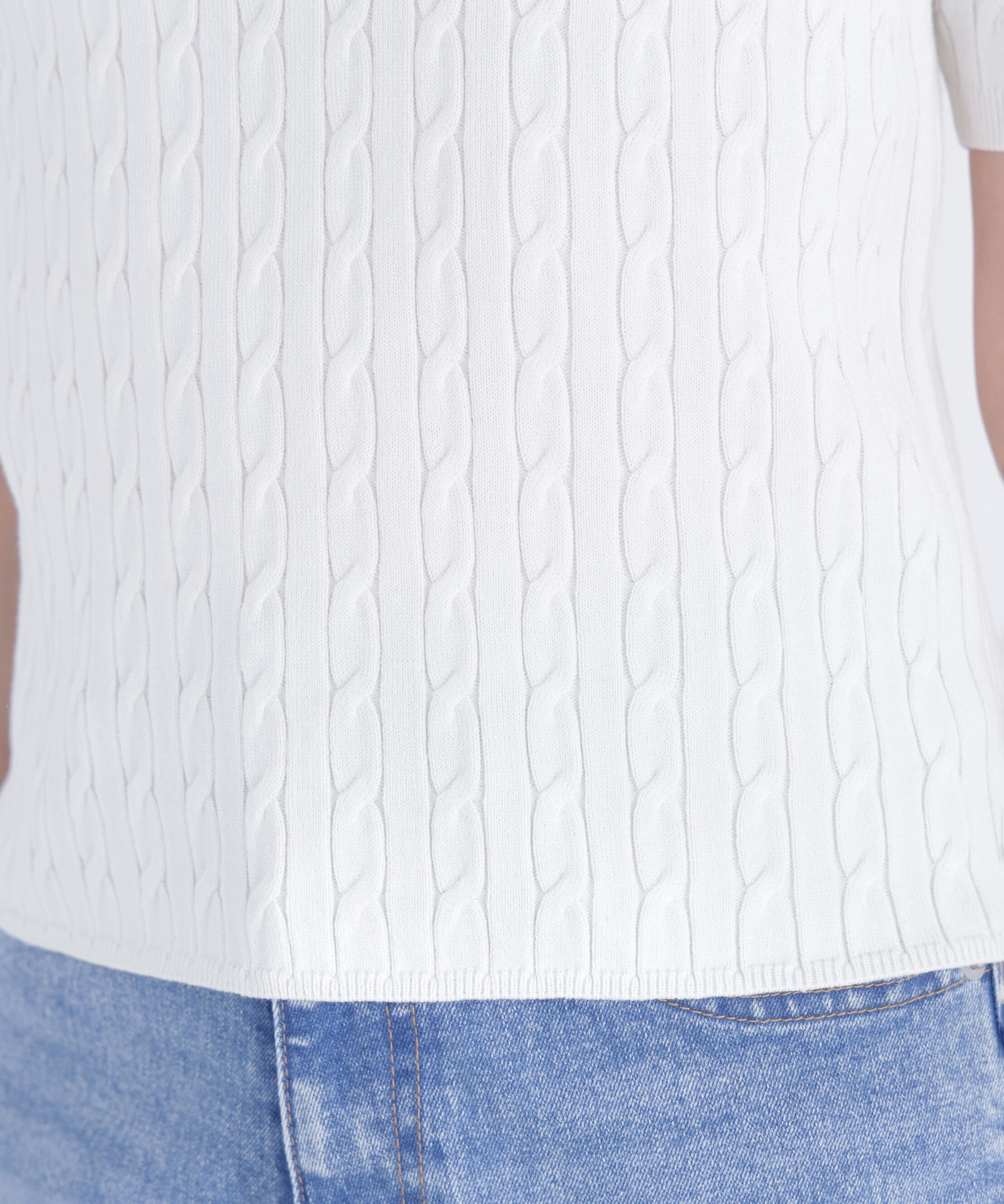  「ケーブルポロニット」|ニット・セーター|