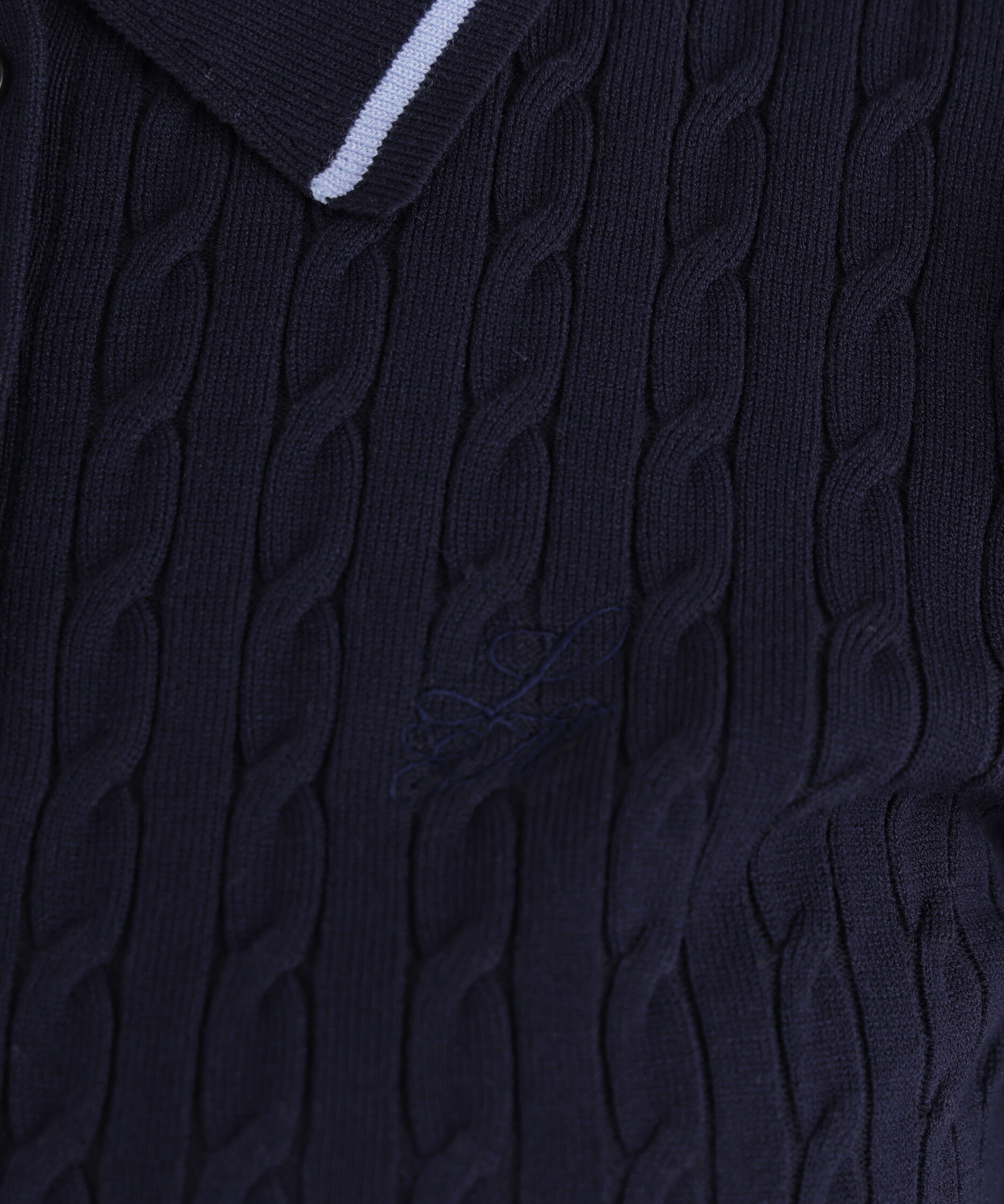  「ケーブルポロニット」|ニット・セーター|