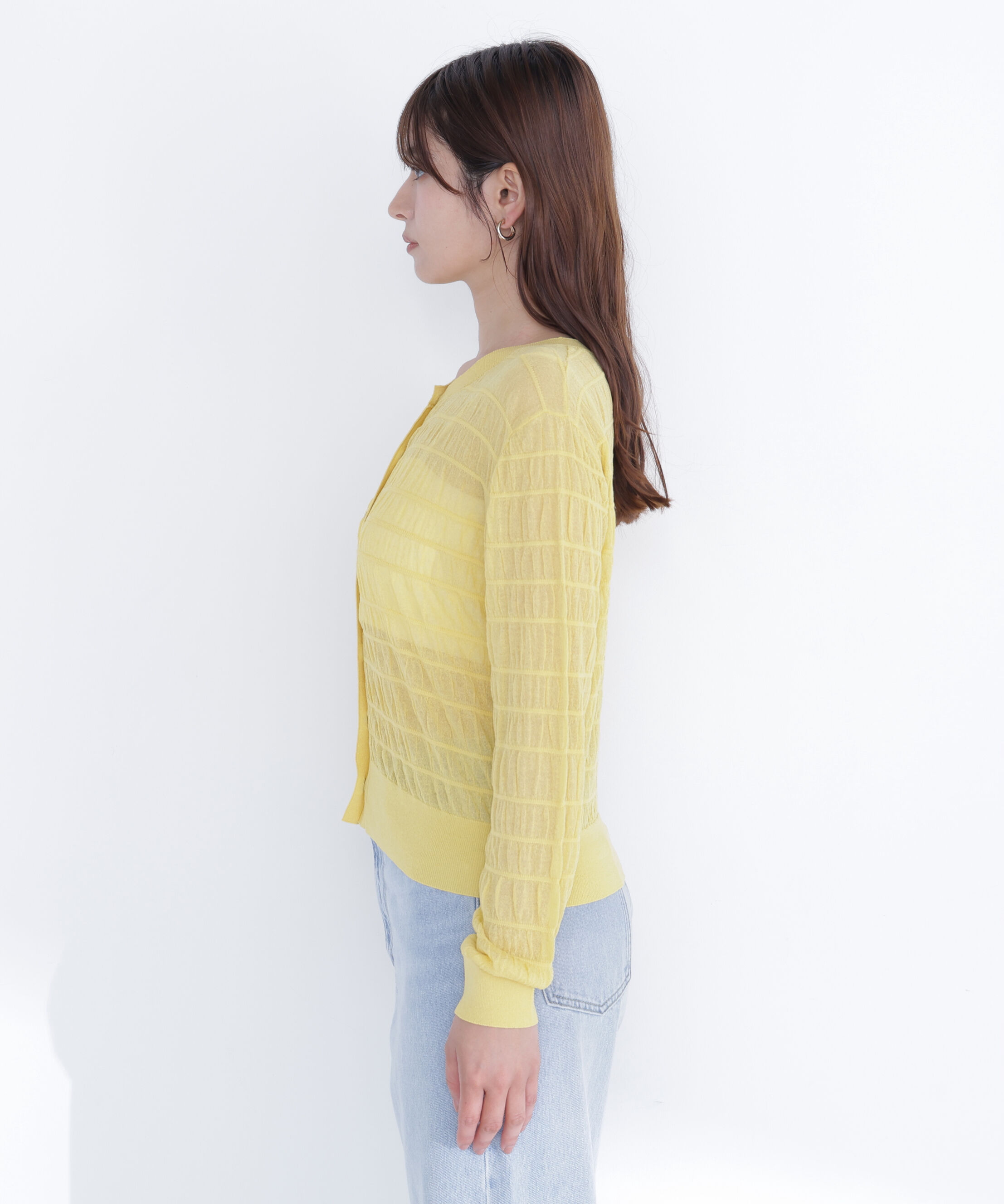  「シアーシャーリングカーディガン」|ニット・セーター|