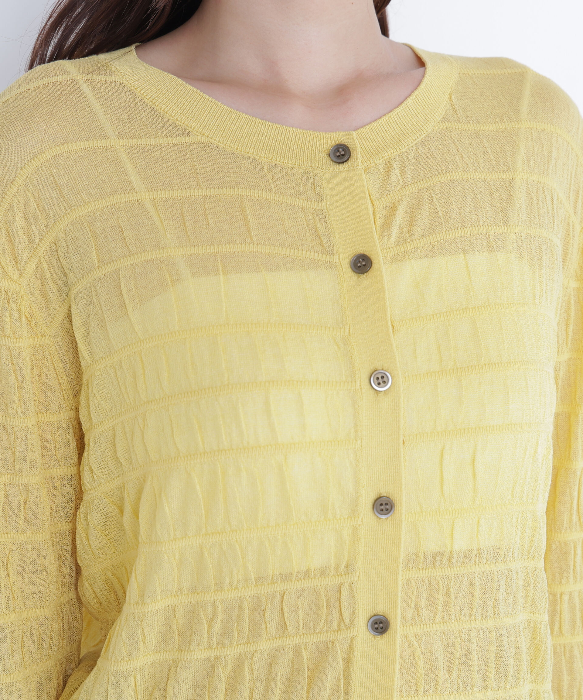  「シアーシャーリングカーディガン」|ニット・セーター|