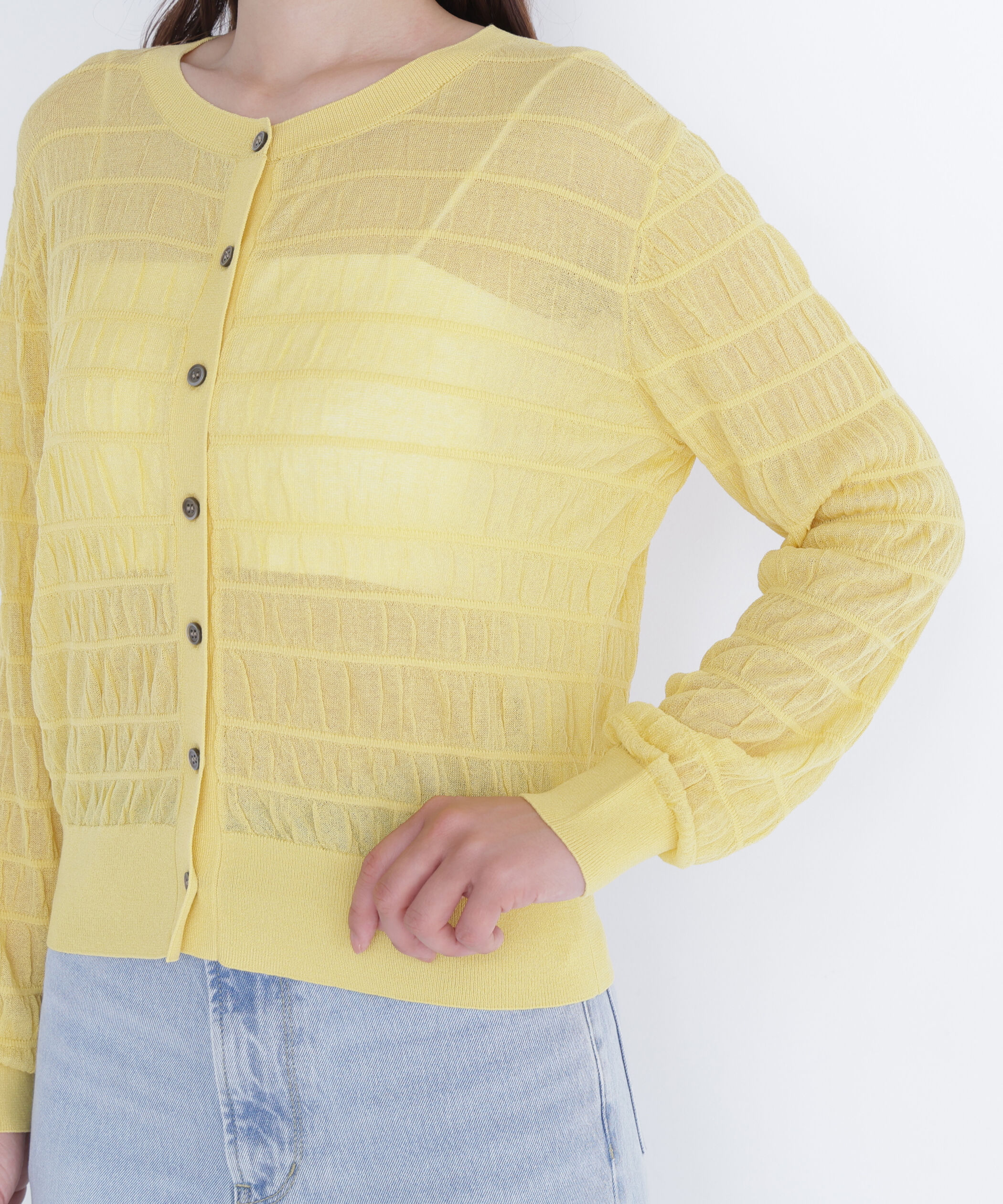  「シアーシャーリングカーディガン」|ニット・セーター|