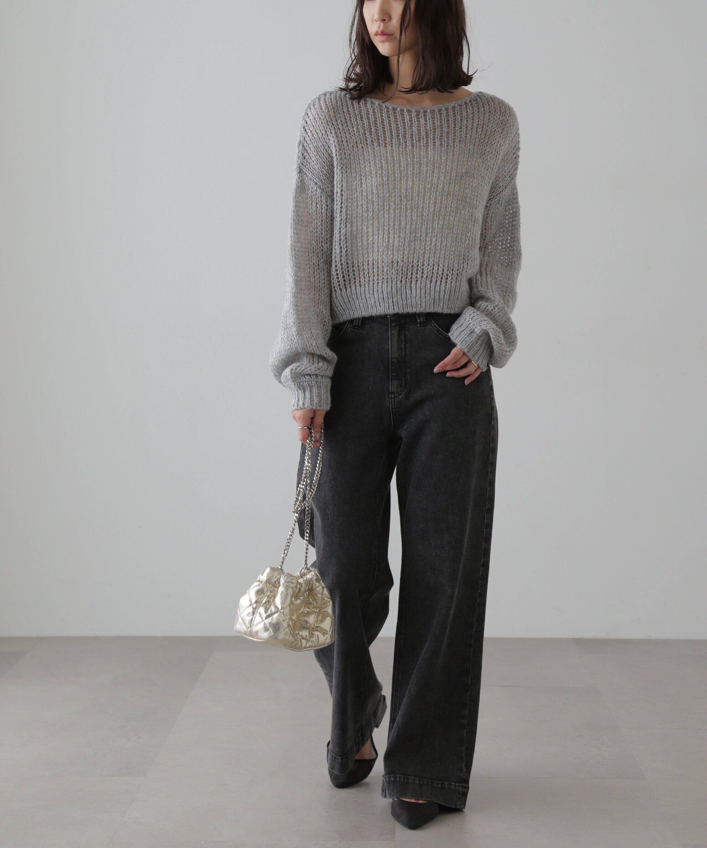  「シアーモヘヤライクニット」|ニット・セーター|