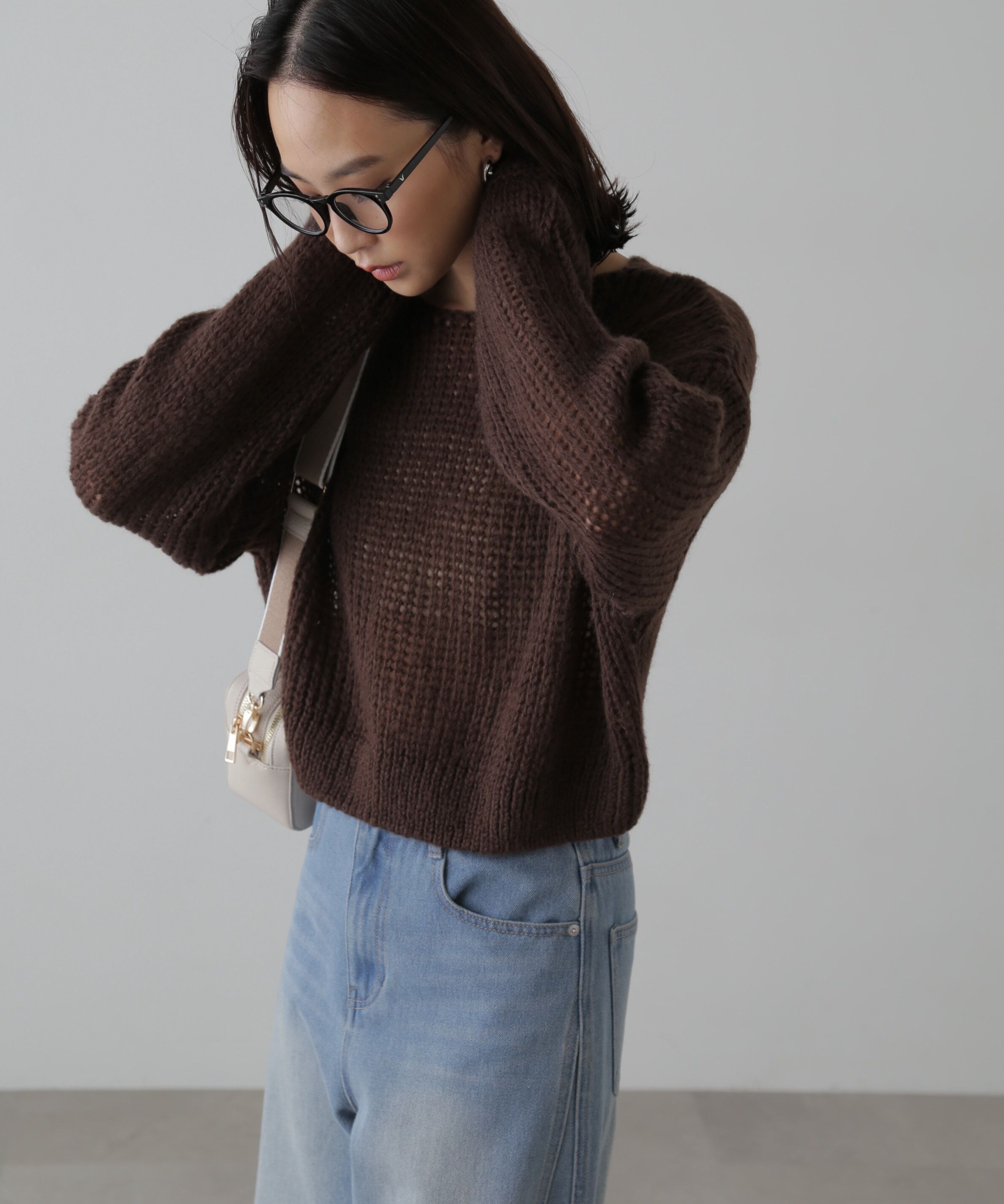  「シアーモヘヤライクニット」|ニット・セーター|