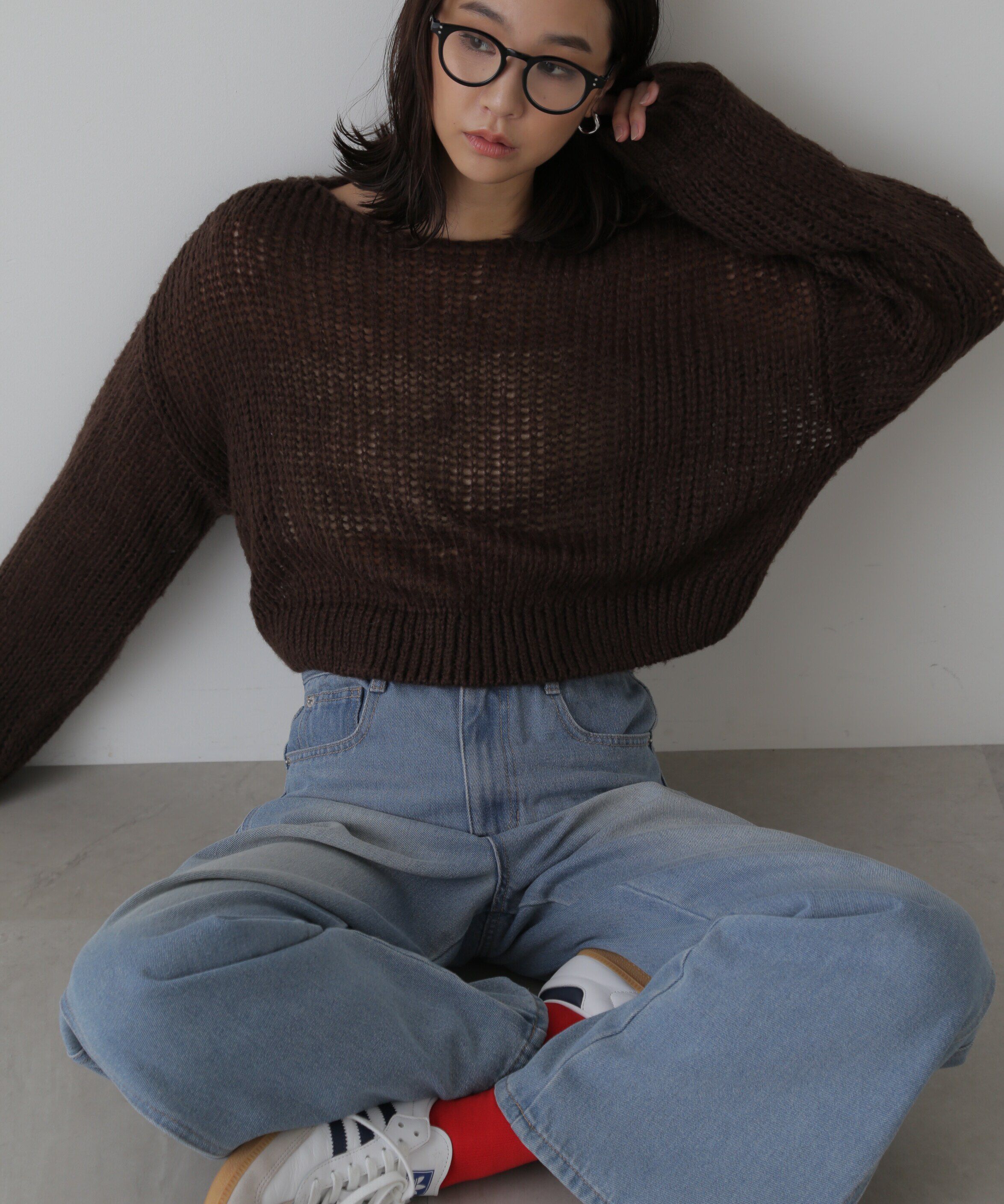  「シアーモヘヤライクニット」|ニット・セーター|