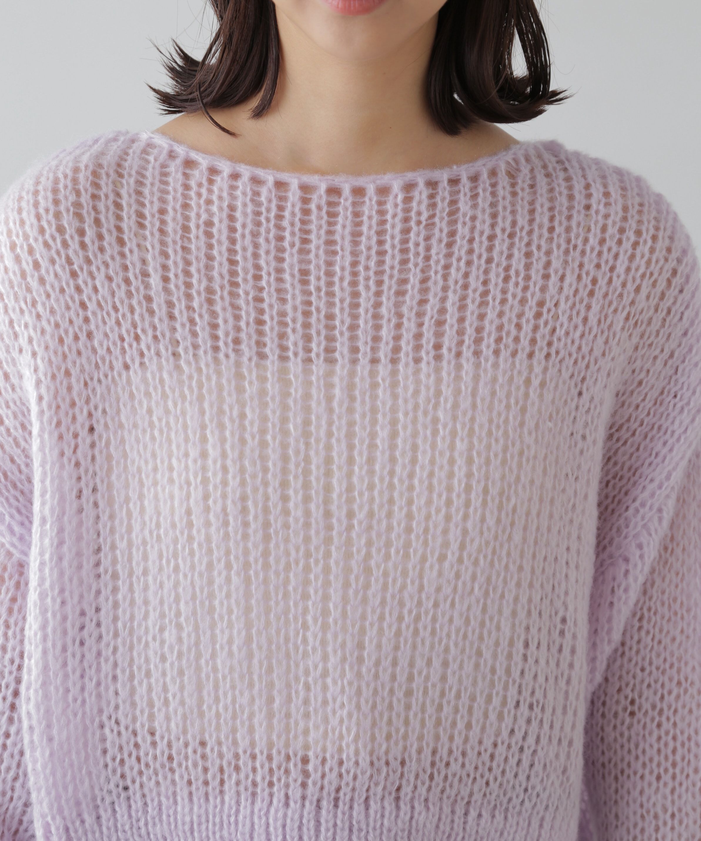  「シアーモヘヤライクニット」|ニット・セーター|