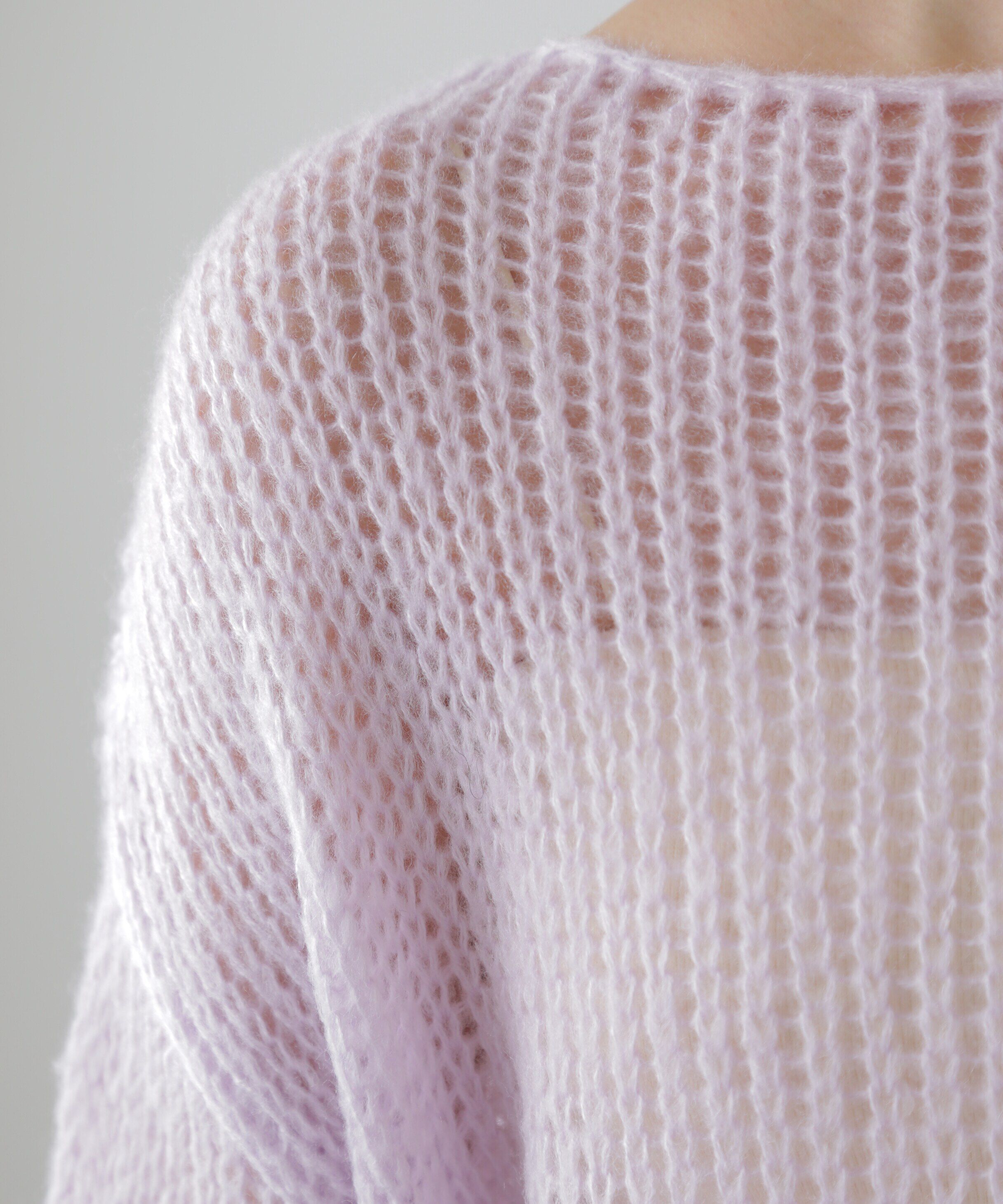  「シアーモヘヤライクニット」|ニット・セーター|