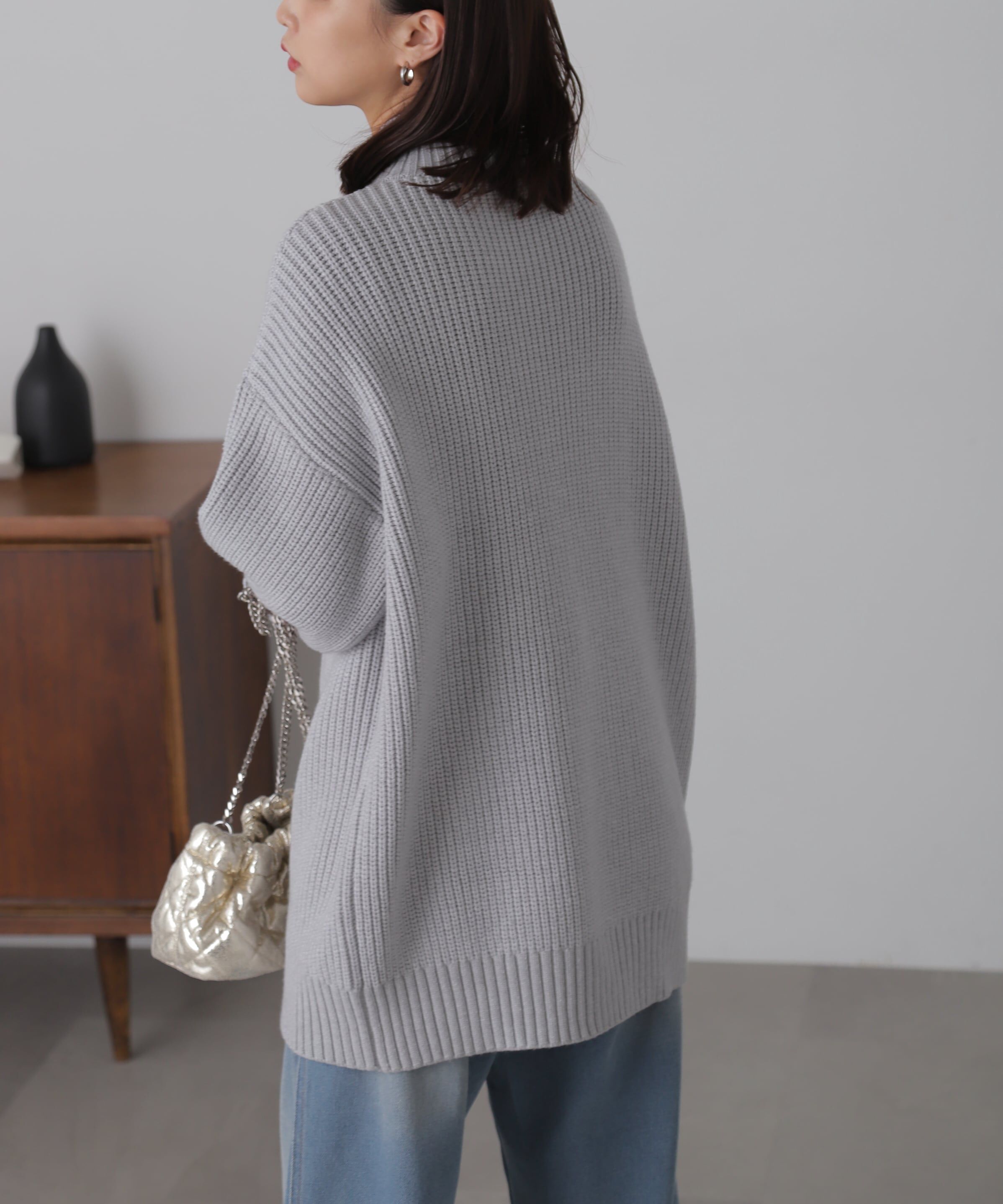  「ジップニットミニワンピース」|ワンピース|