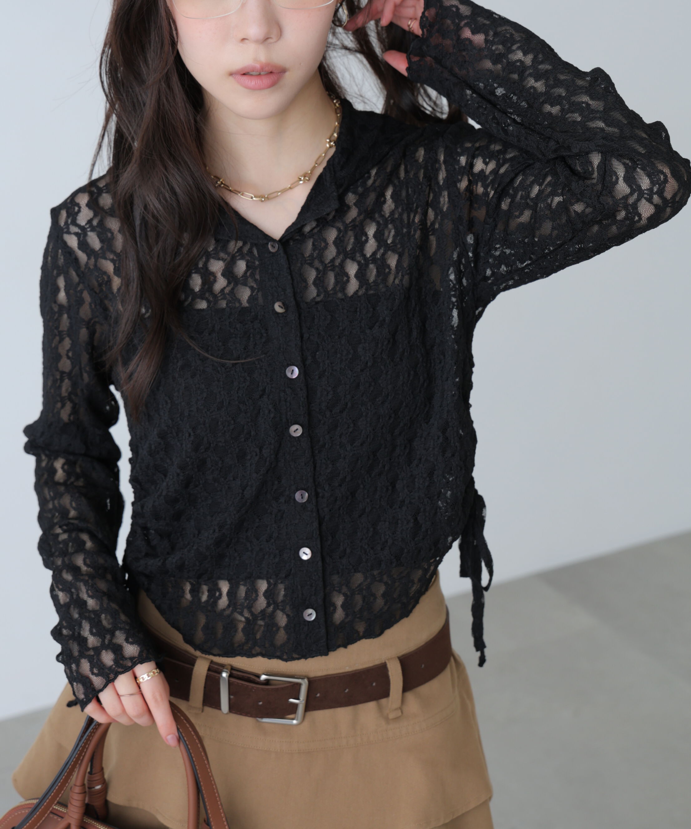  「サイドドロストレースフーディー」|Tシャツ・カットソー|