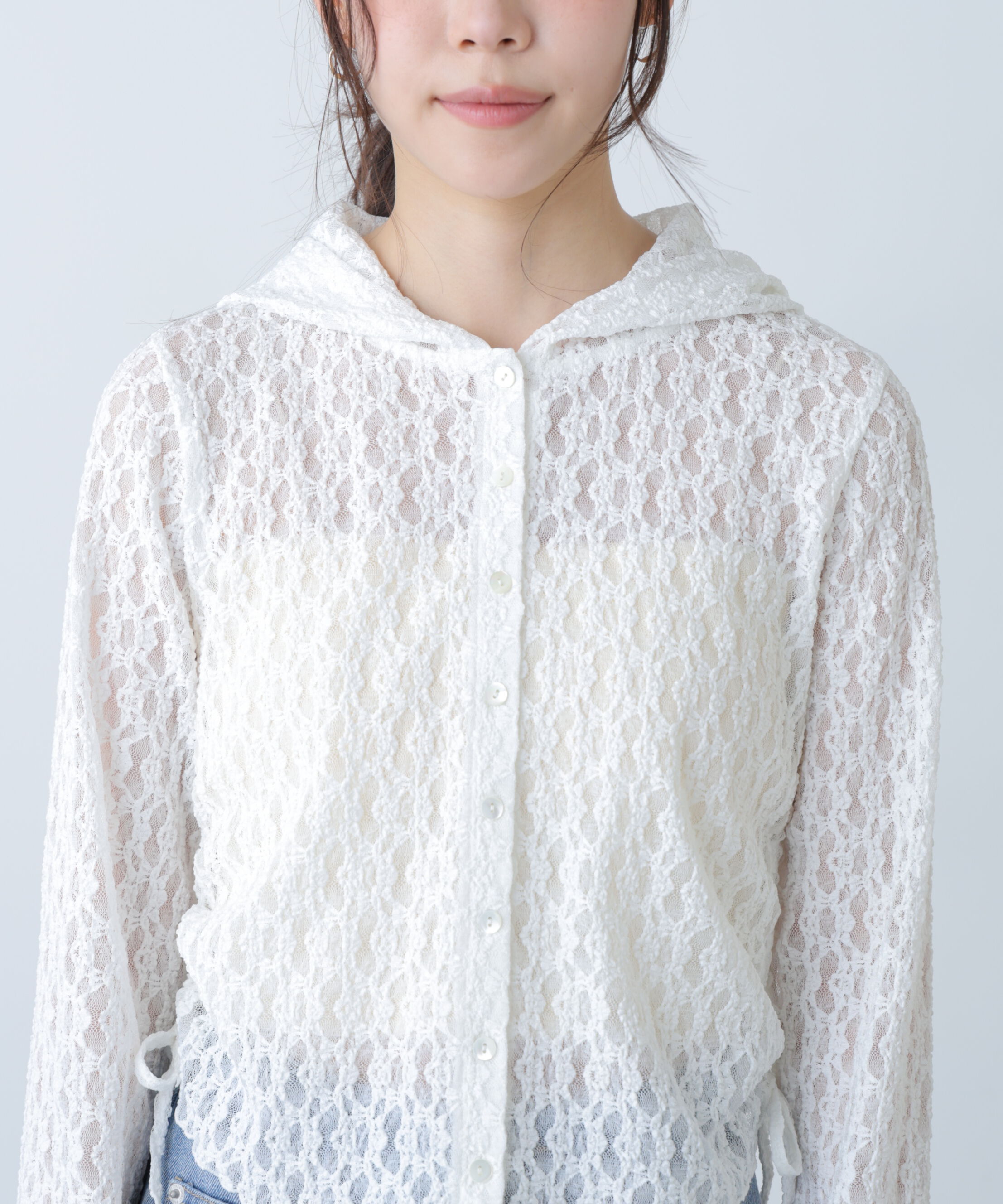  「サイドドロストレースフーディー」|Tシャツ・カットソー|