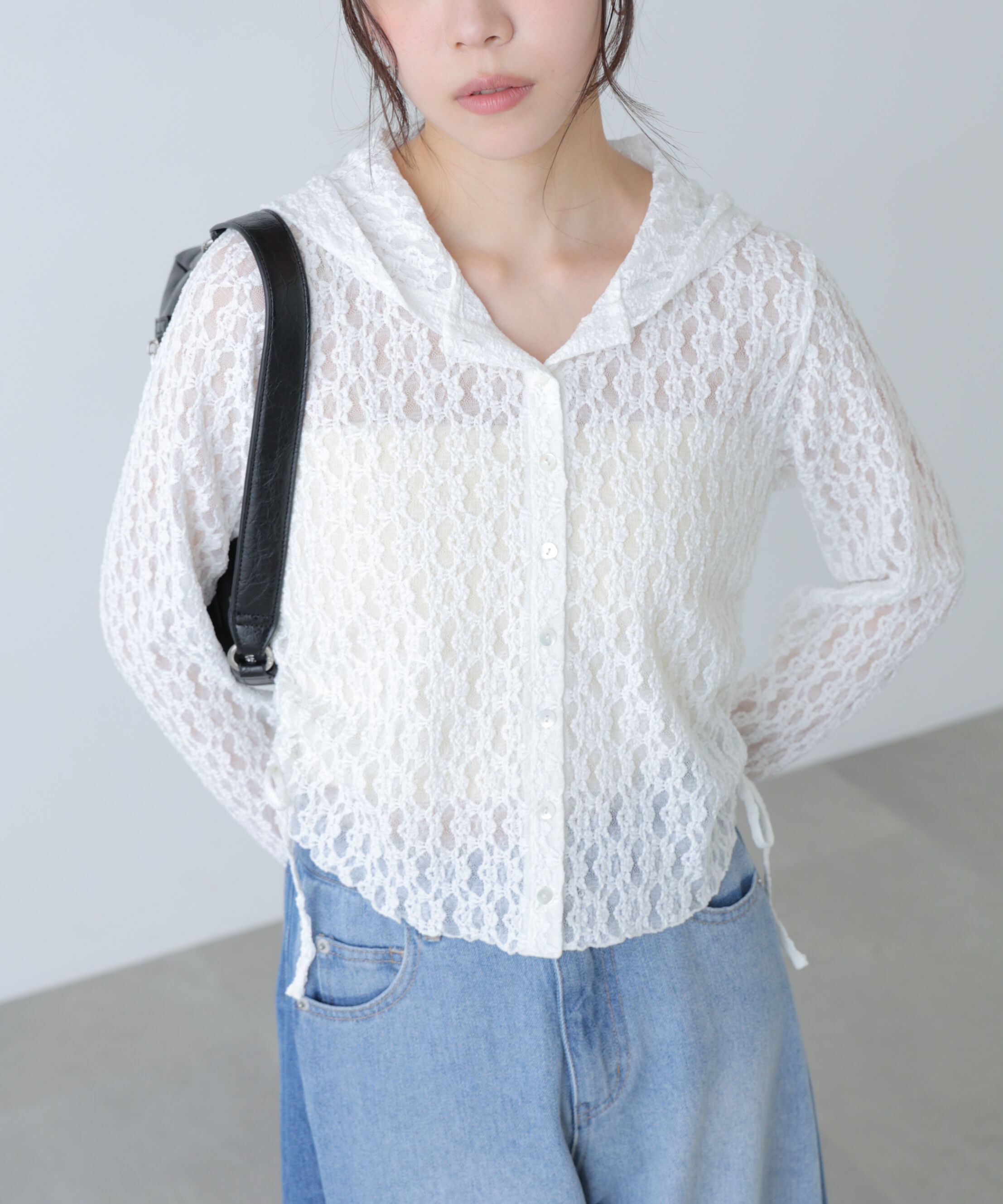  「サイドドロストレースフーディー」|Tシャツ・カットソー|