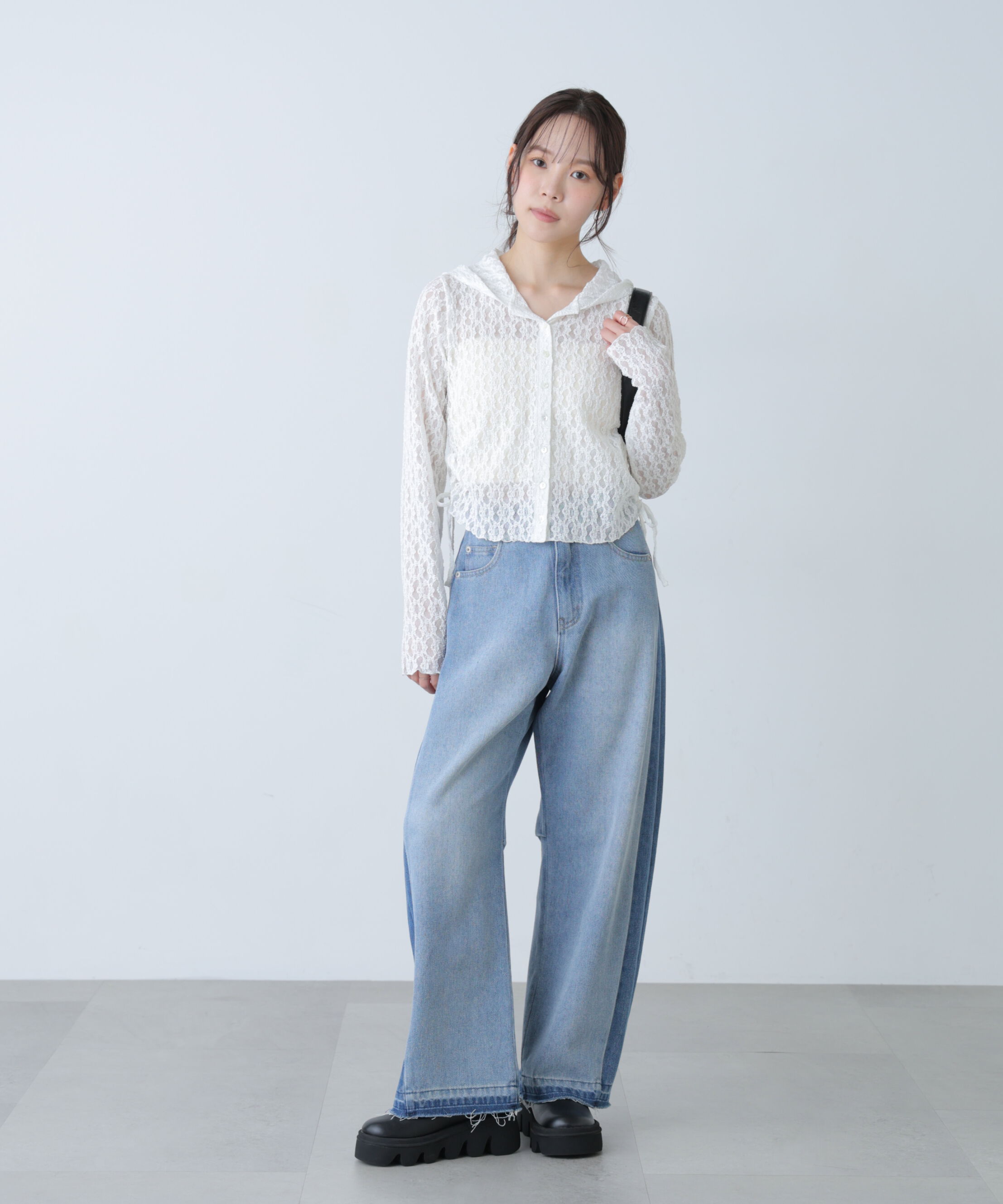  「サイドドロストレースフーディー」|Tシャツ・カットソー|