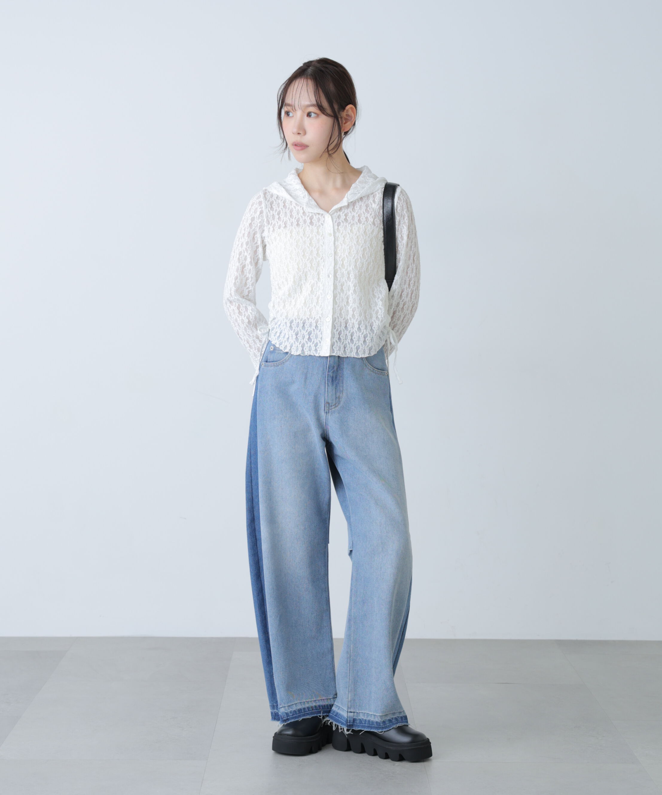  「サイドドロストレースフーディー」|Tシャツ・カットソー|