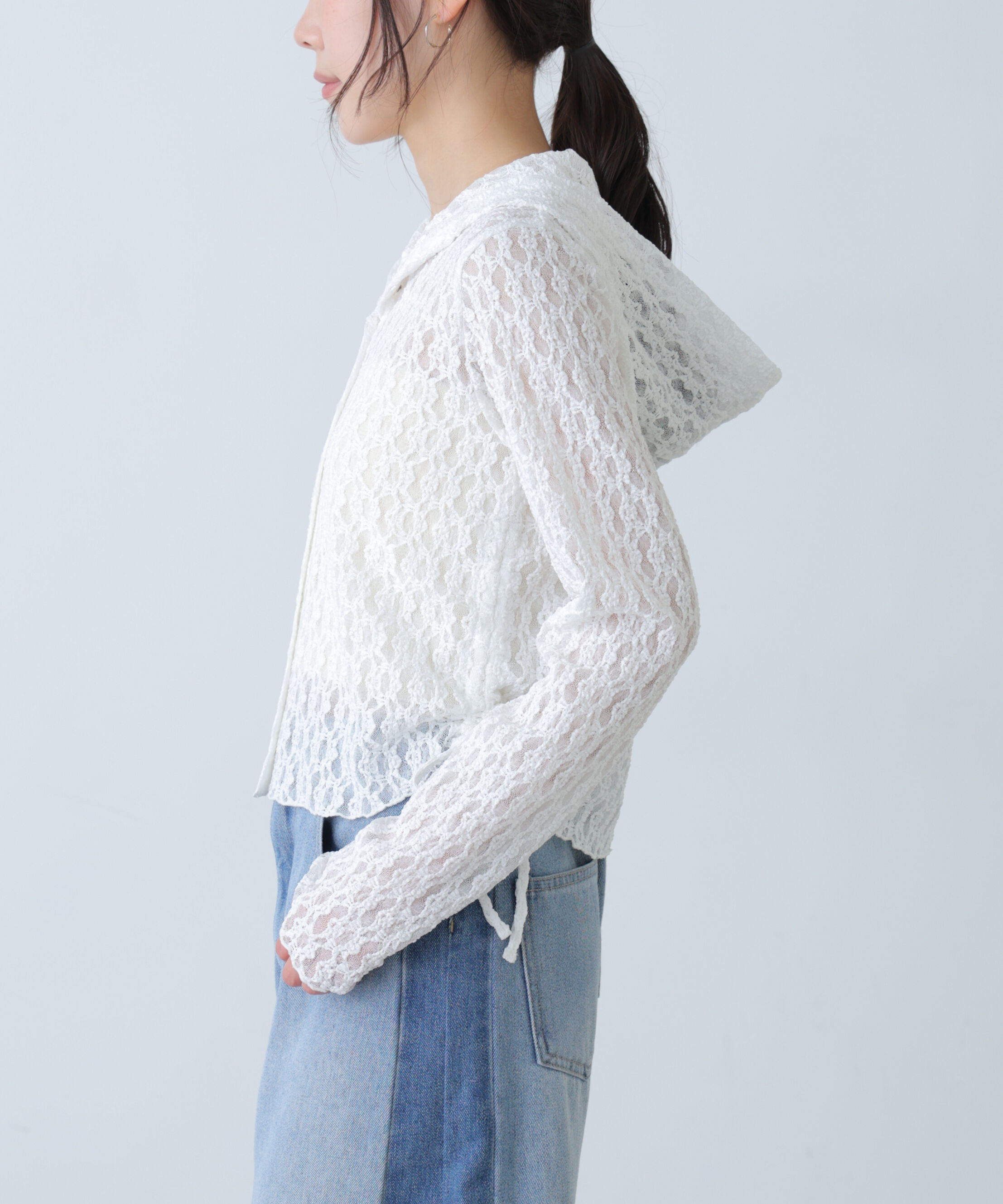  「サイドドロストレースフーディー」|Tシャツ・カットソー|