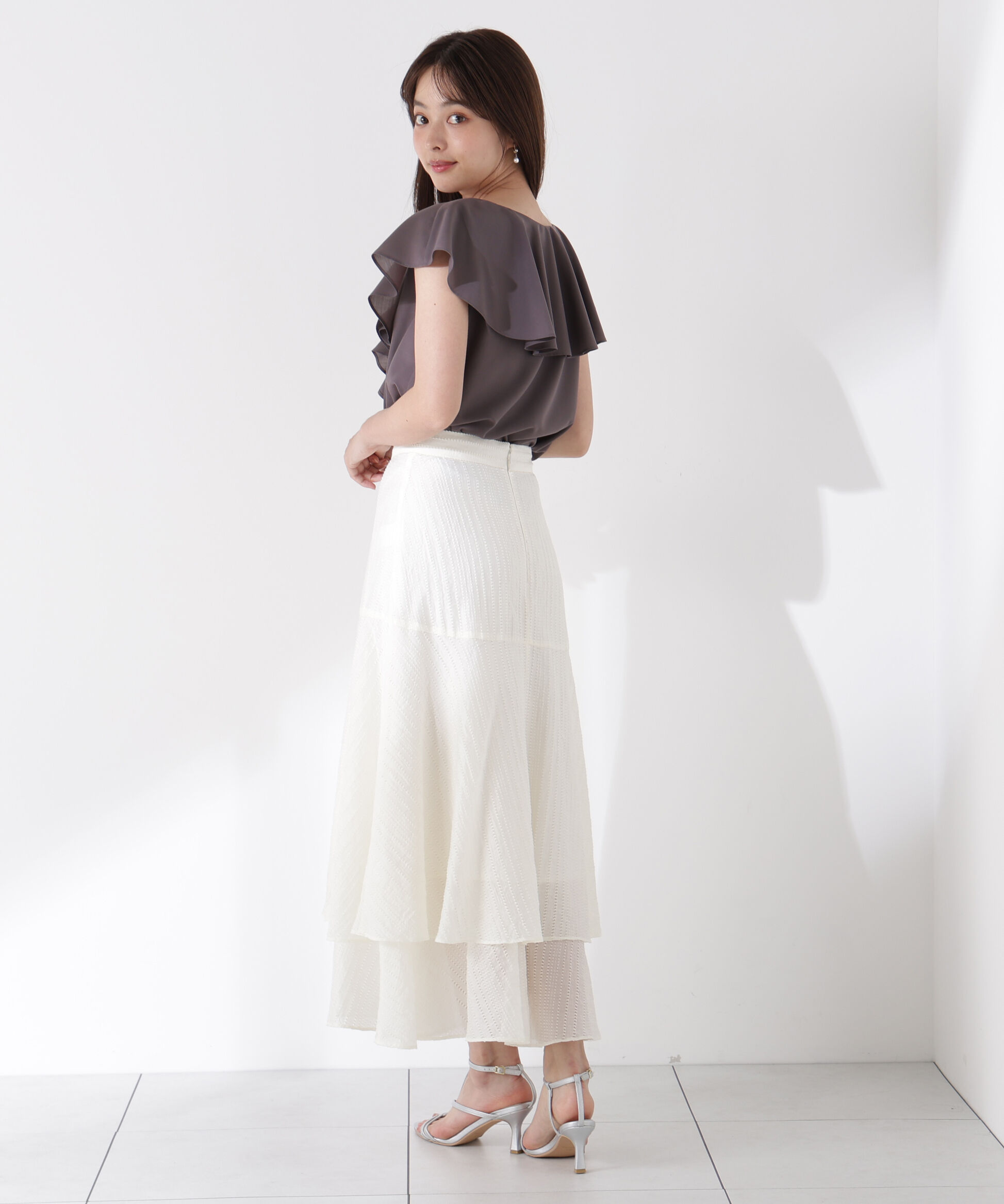 PROPORTION BODY DRESSING「シアードビーティアードスカート」|スカート|