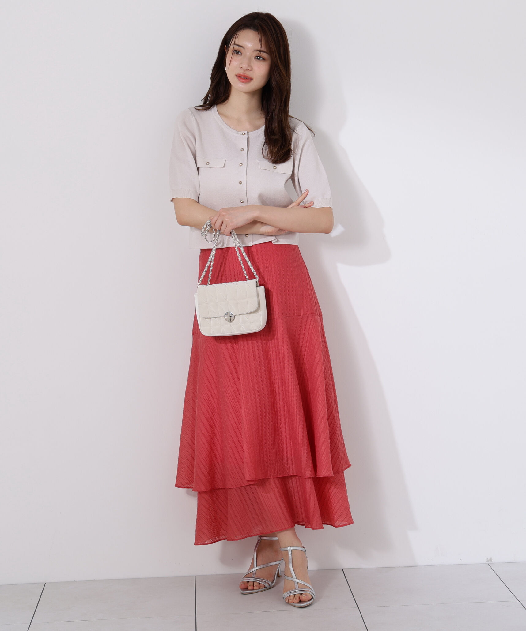 PROPORTION BODY DRESSING「シアードビーティアードスカート」|スカート|