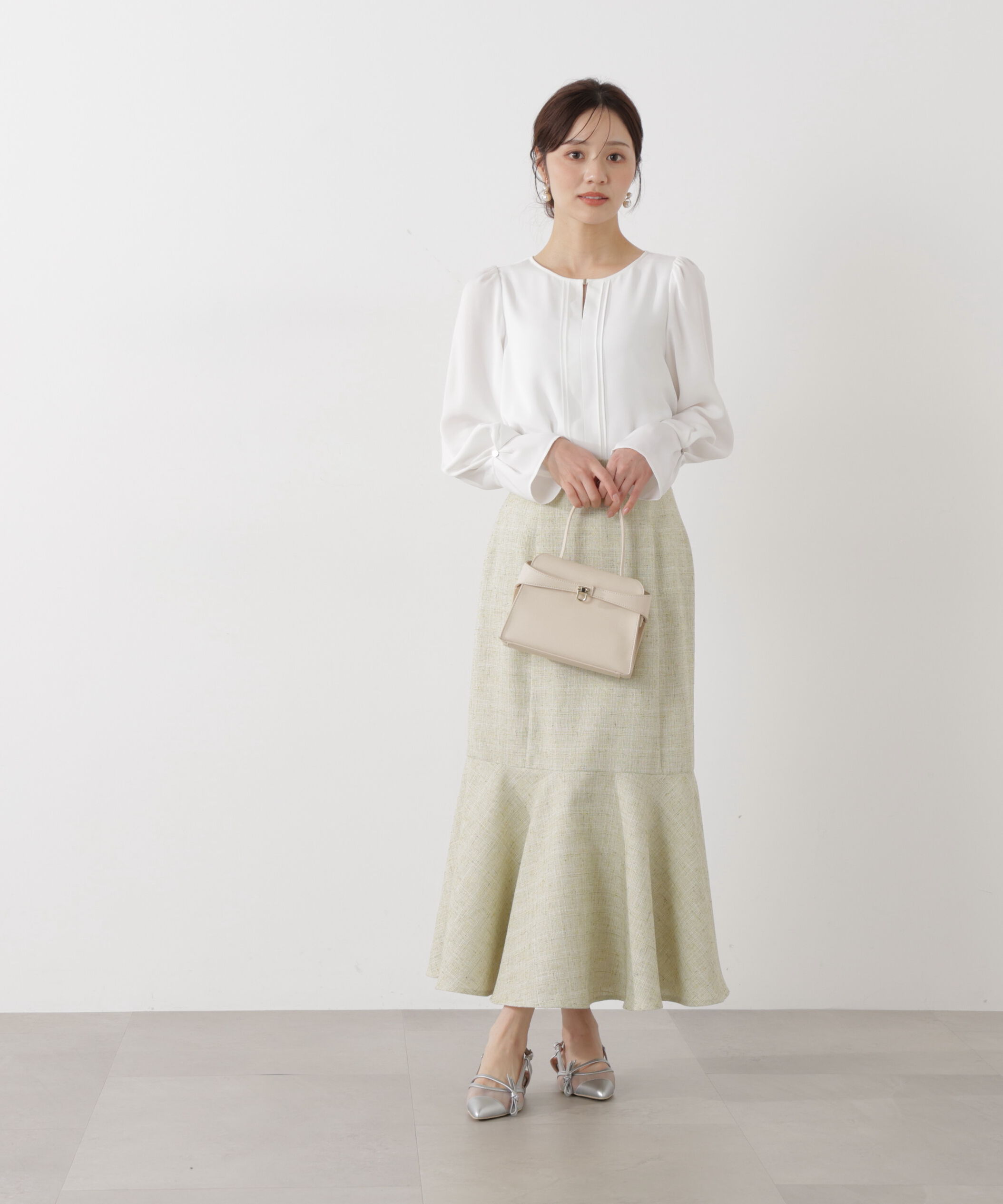 PROPORTION BODY DRESSING「スプリングツイードマーメイドスカート」|スカート|