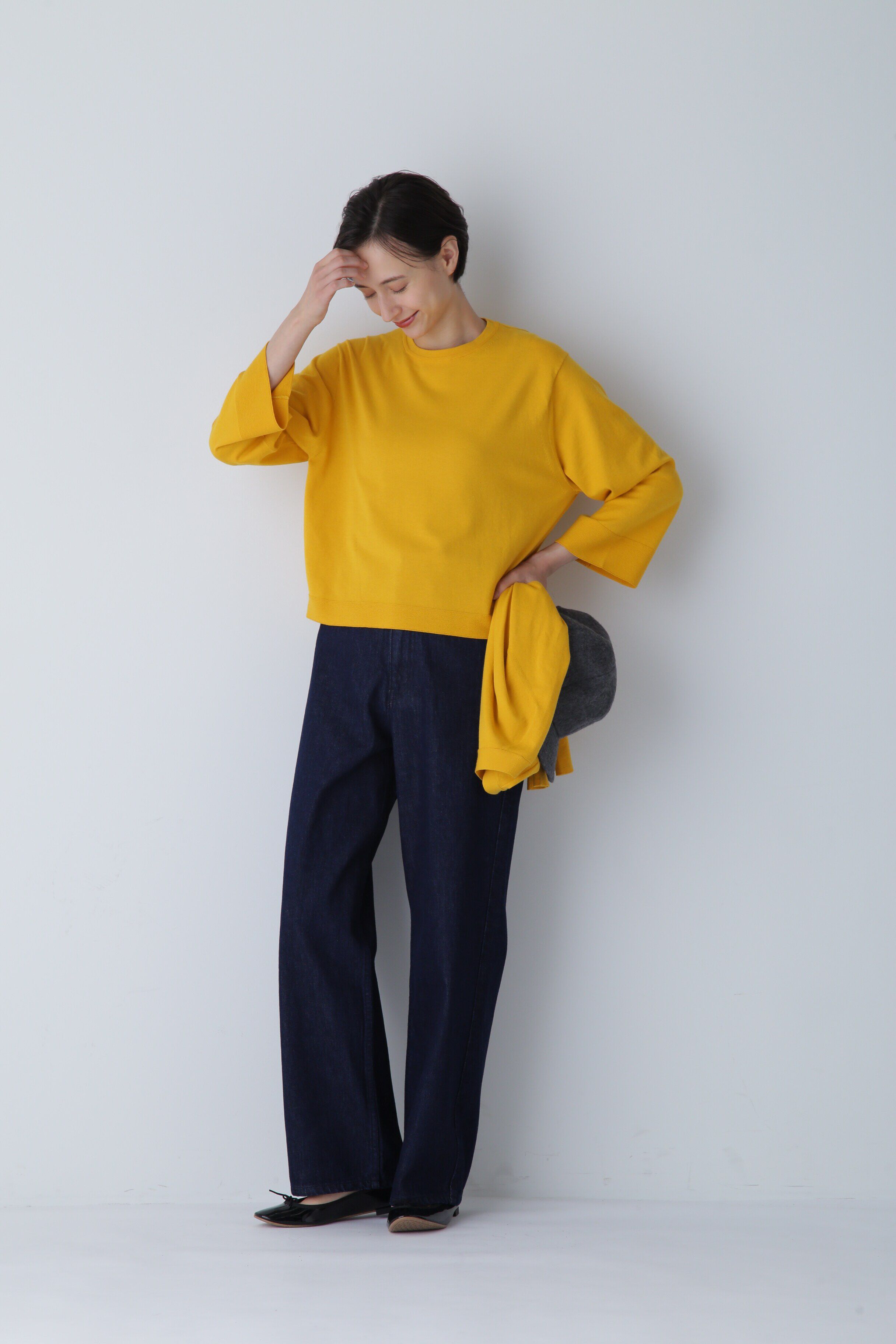  「◆コットンポリエステルキュプラニットプルオーバー」|ニット・セーター|