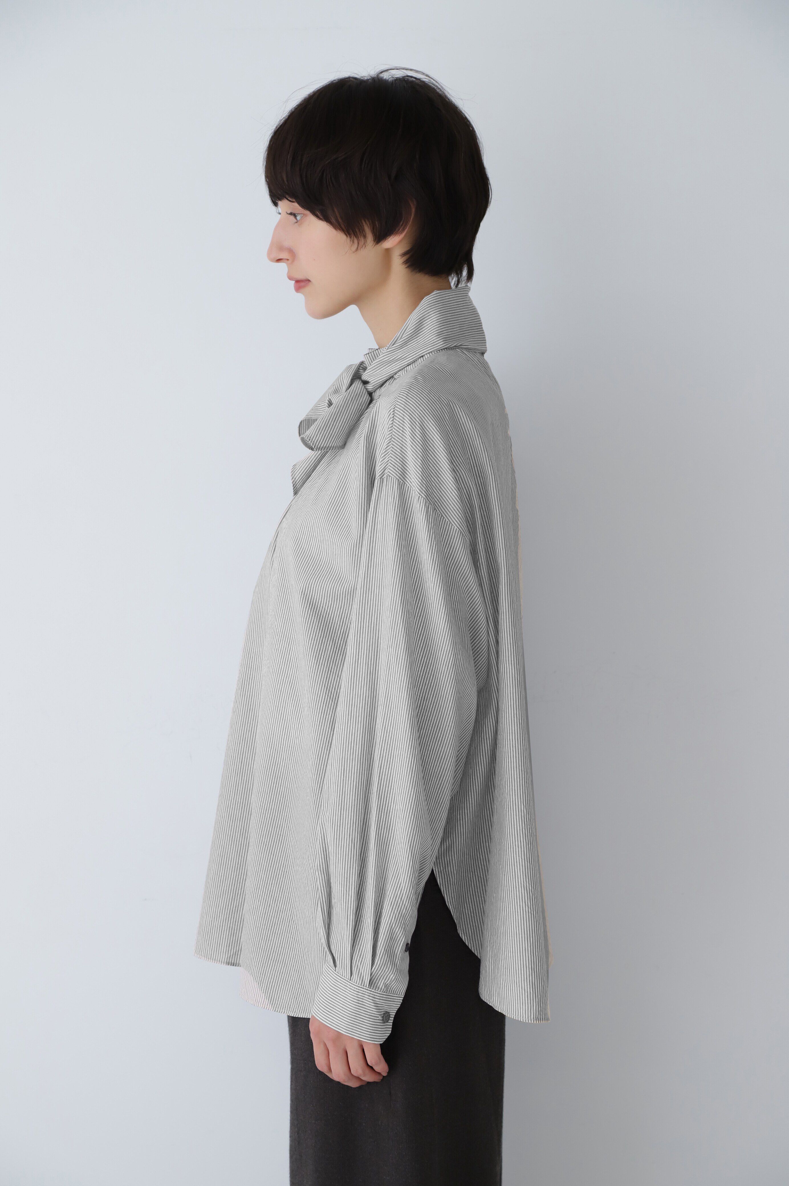  「◆ストライプボウタイブラウス」|シャツ・ブラウス|