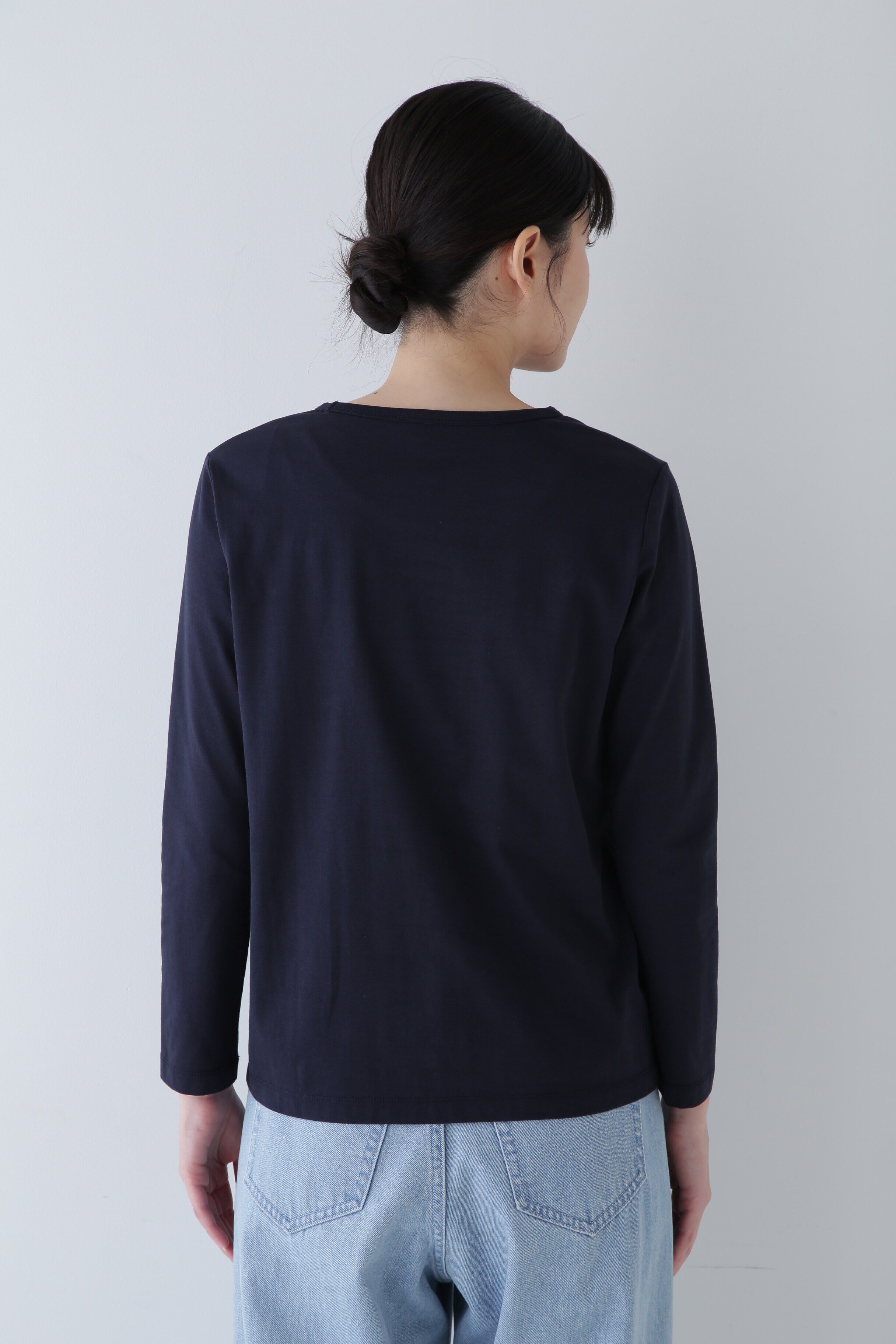  「オーガニック綿天竺長袖Ｔシャツ」|Tシャツ・カットソー|