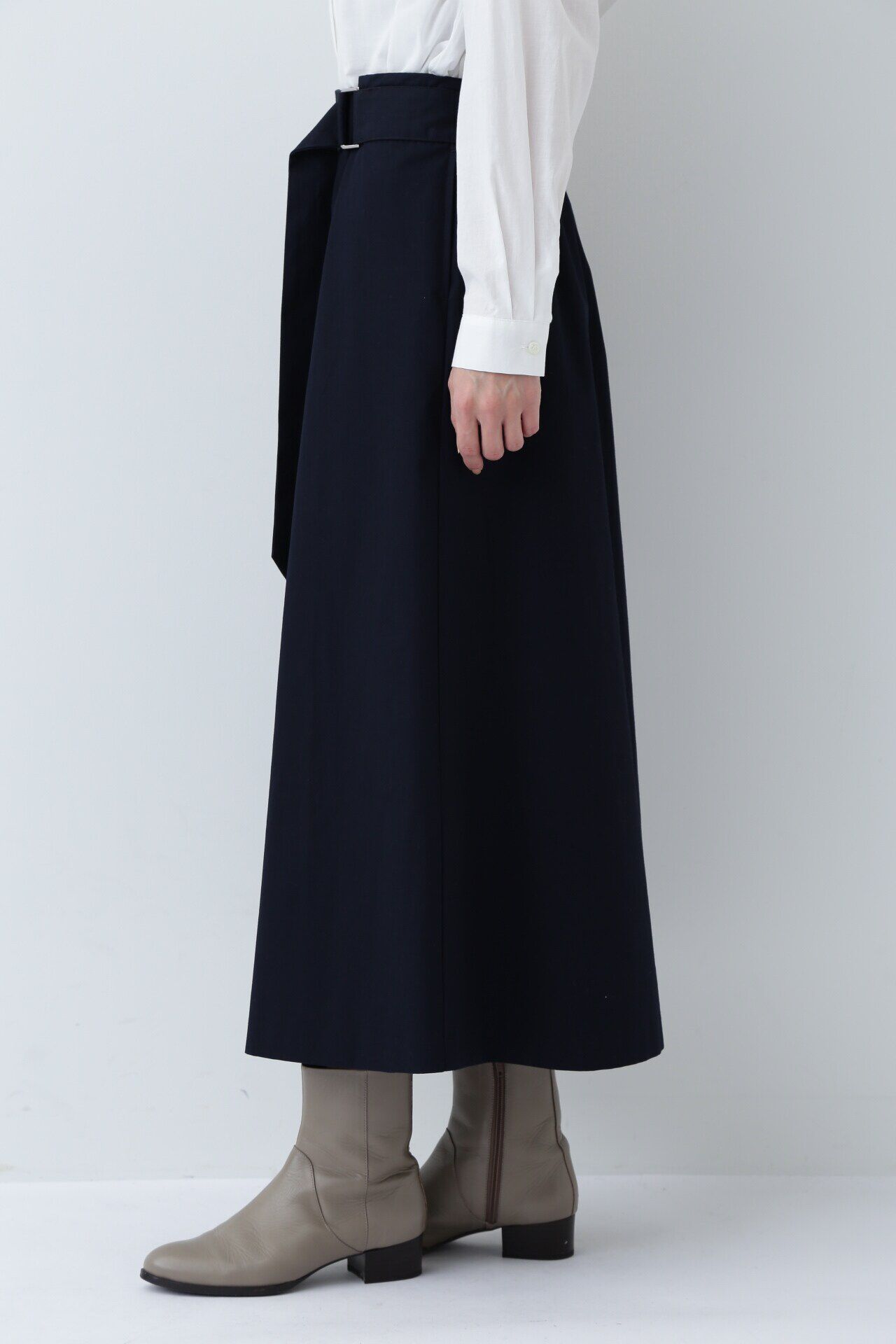  「◆ベルト付き巻きスカート」|スカート|