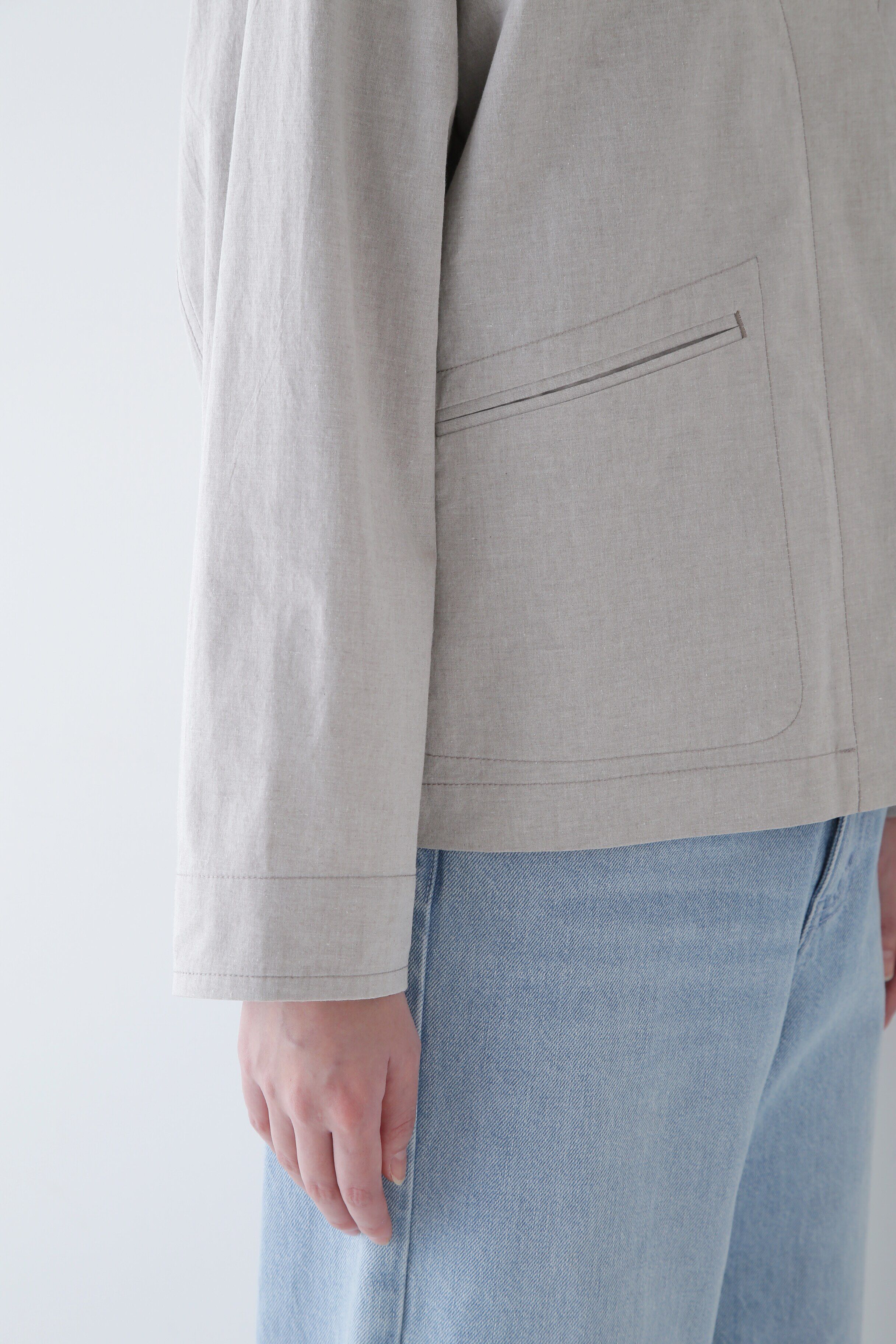  「◆リサイクル混コットンウェザーブルゾン」|シャツ・ブラウス|