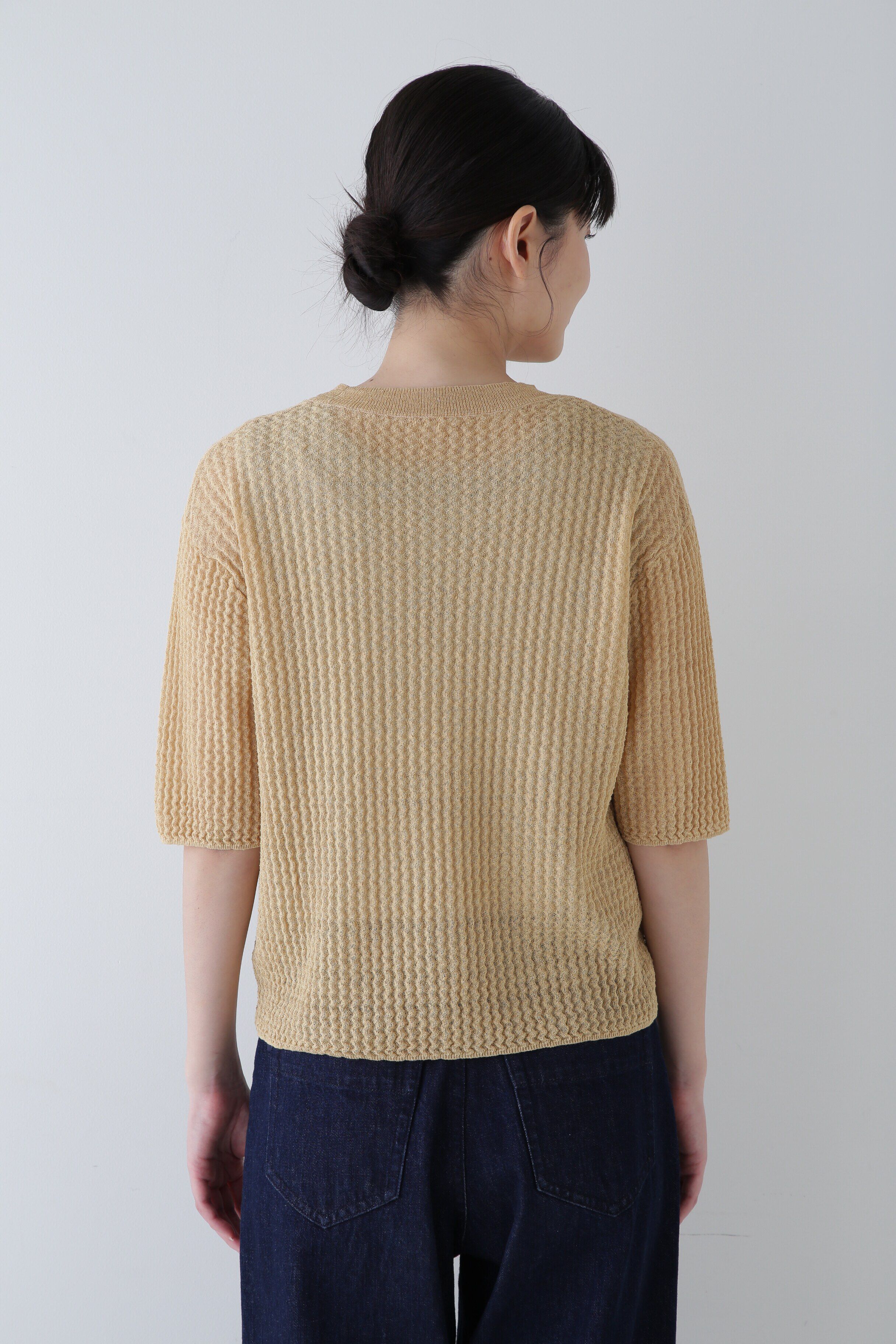  「◆ウエーブニットＴシャツ」|ニット・セーター|
