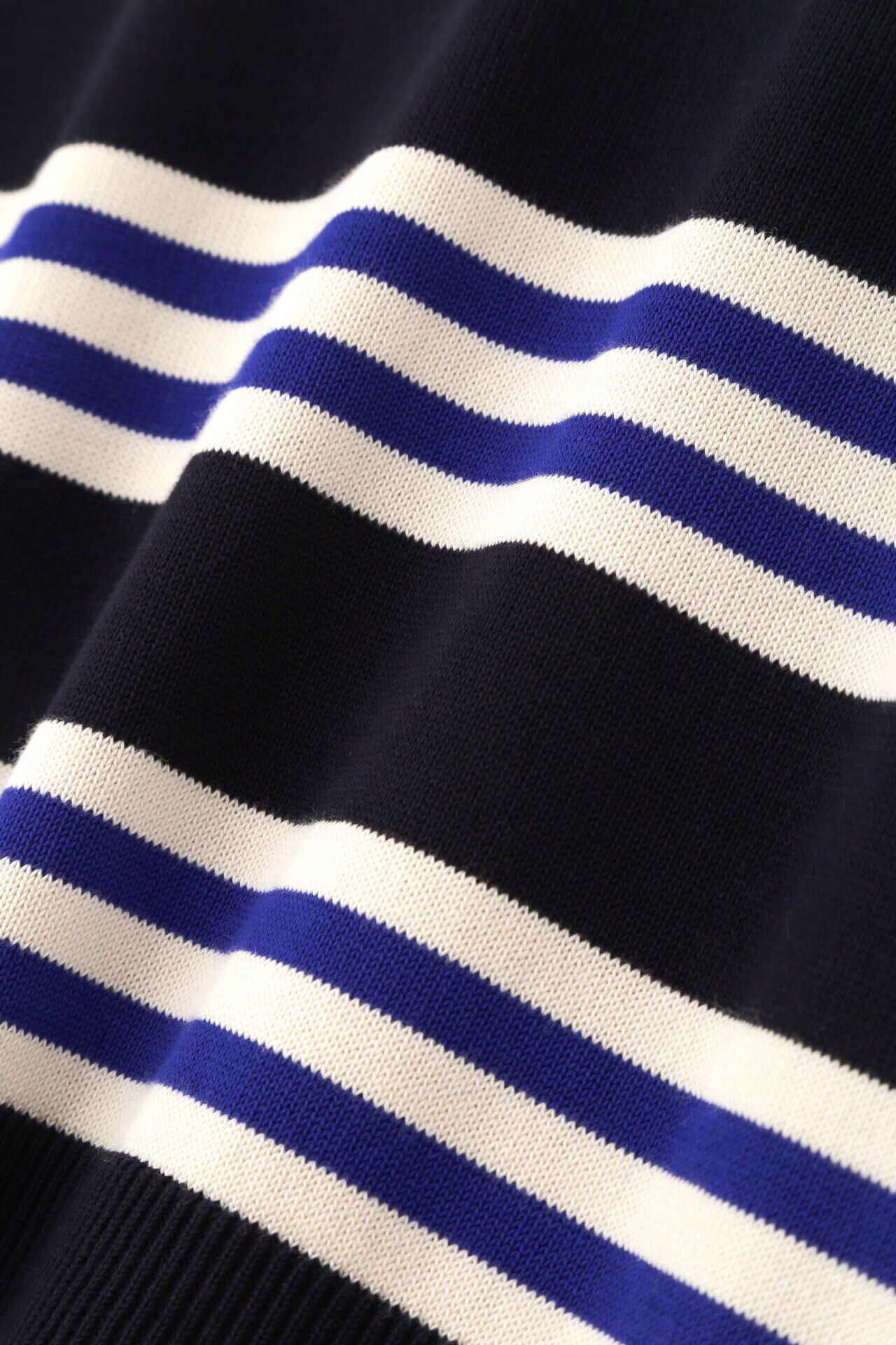  「◆オーガニックコットンランダムボーダープルオーバー」|ニット・セーター|