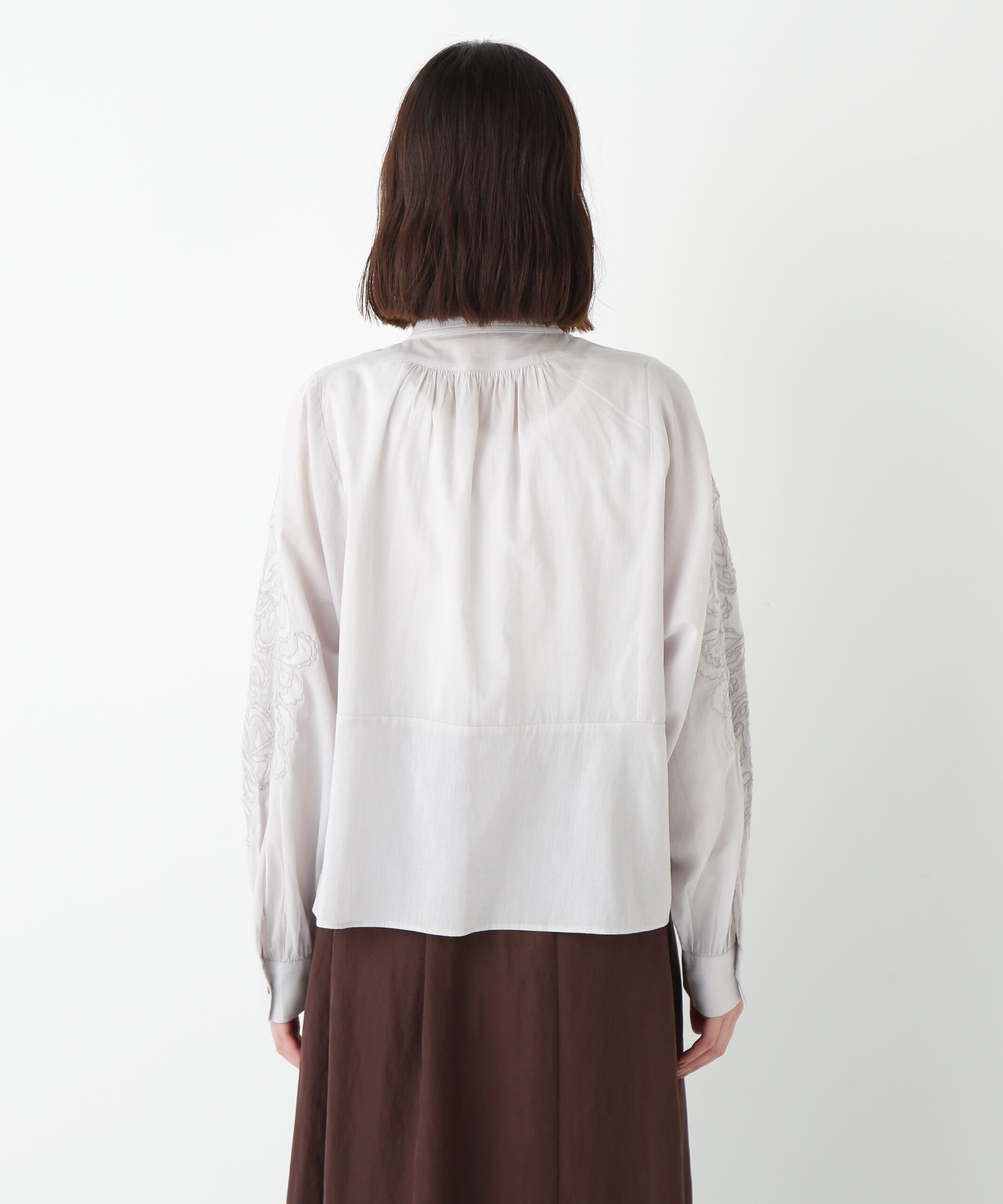  「◆インドコットンボイルアップリケブラウス」|シャツ・ブラウス|