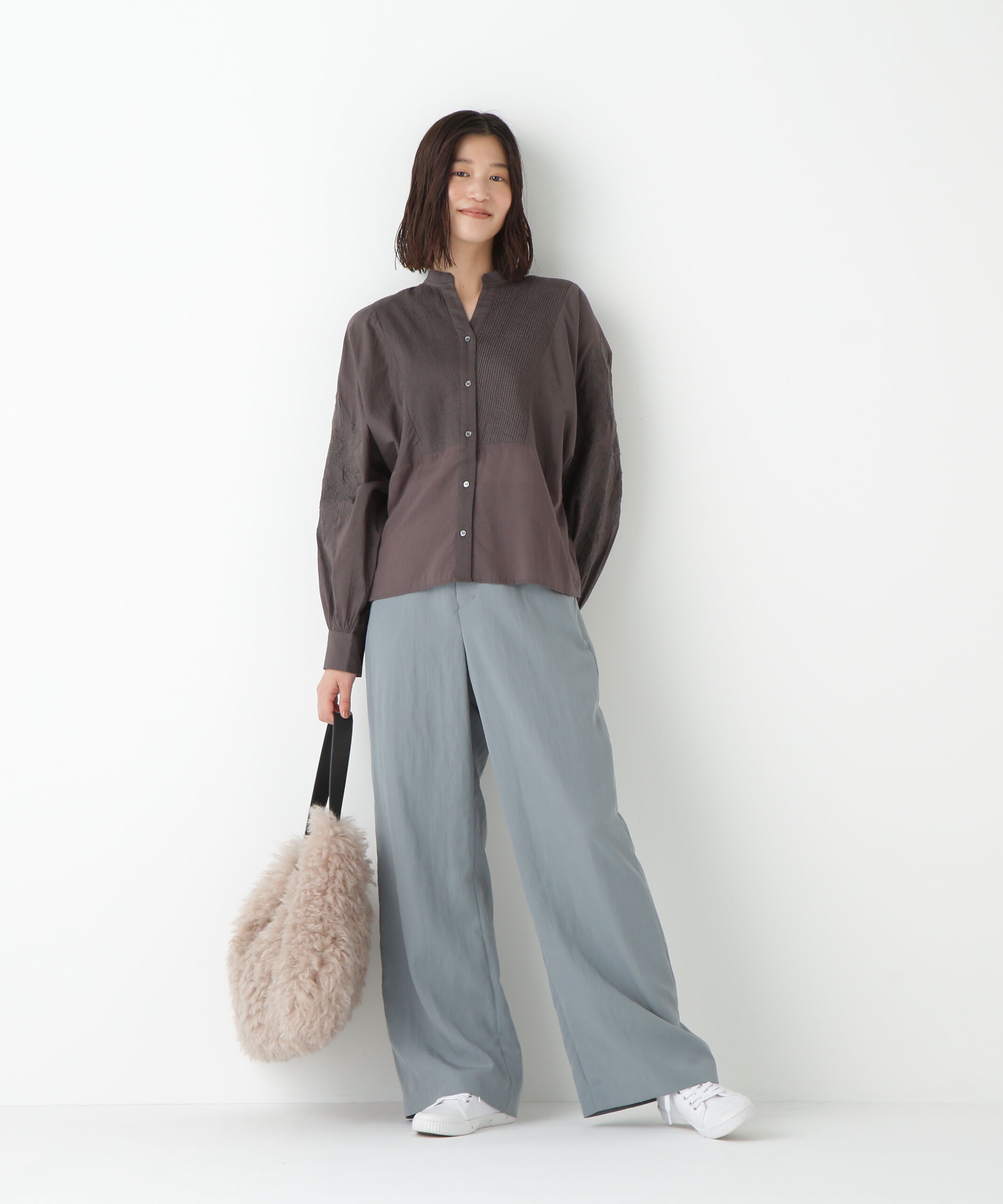  「◆インドコットンボイルアップリケブラウス」|シャツ・ブラウス|