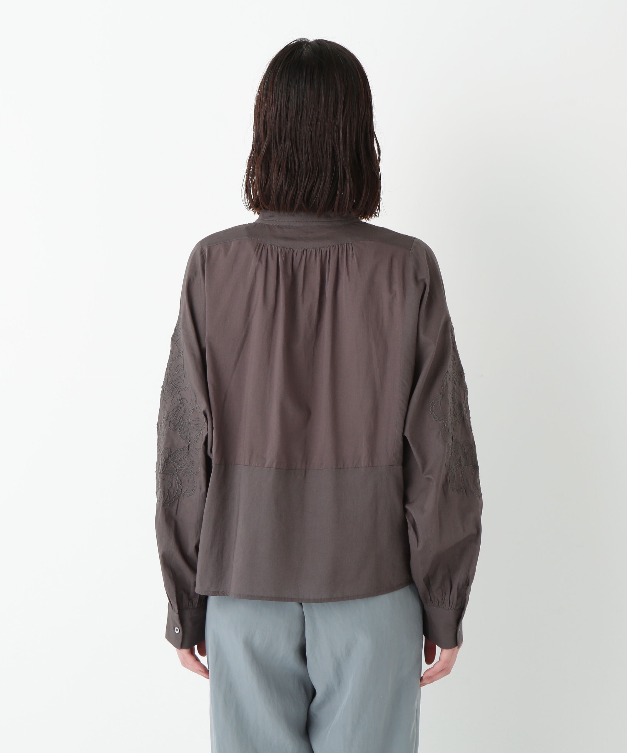  「◆インドコットンボイルアップリケブラウス」|シャツ・ブラウス|