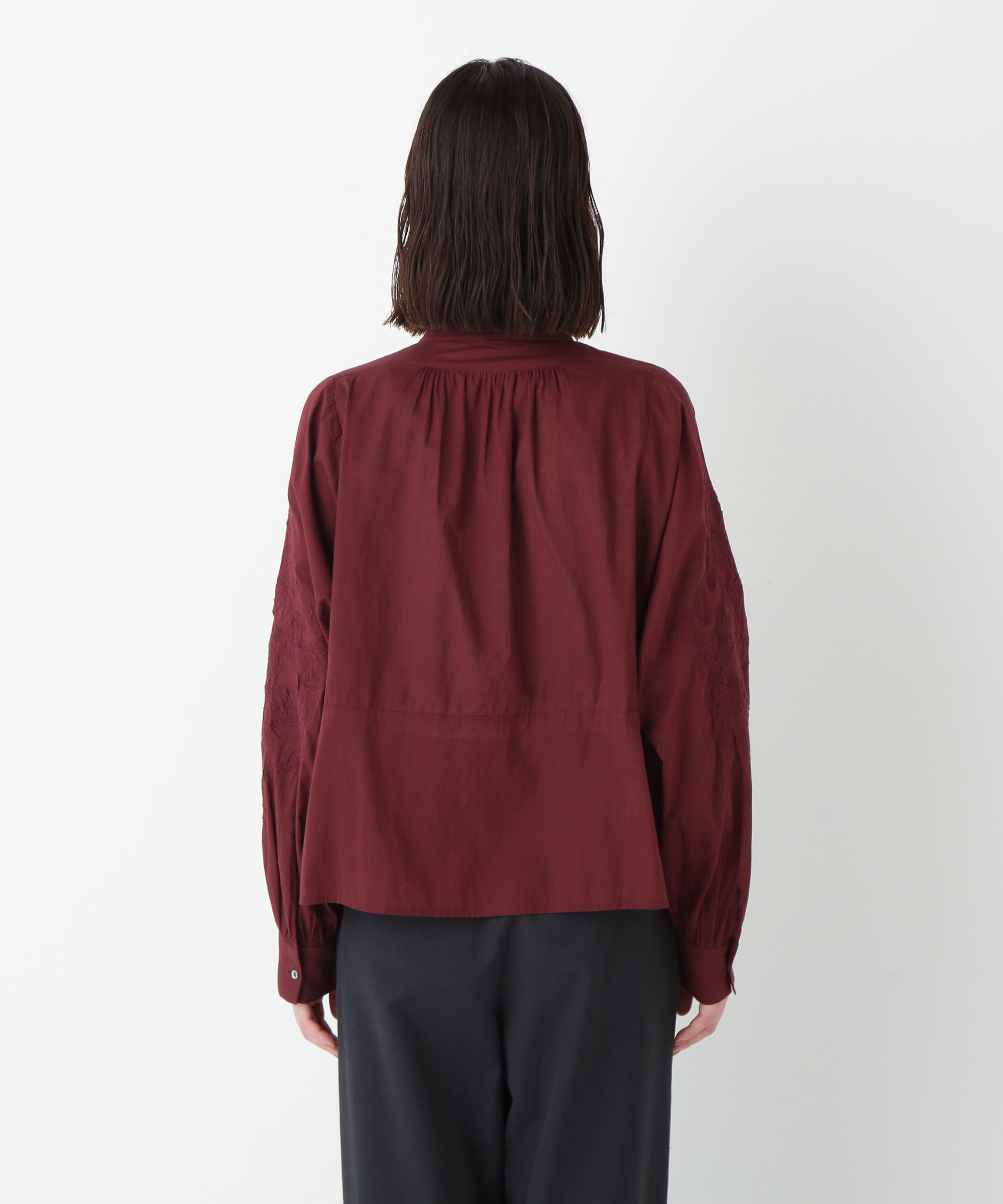  「◆インドコットンボイルアップリケブラウス」|シャツ・ブラウス|