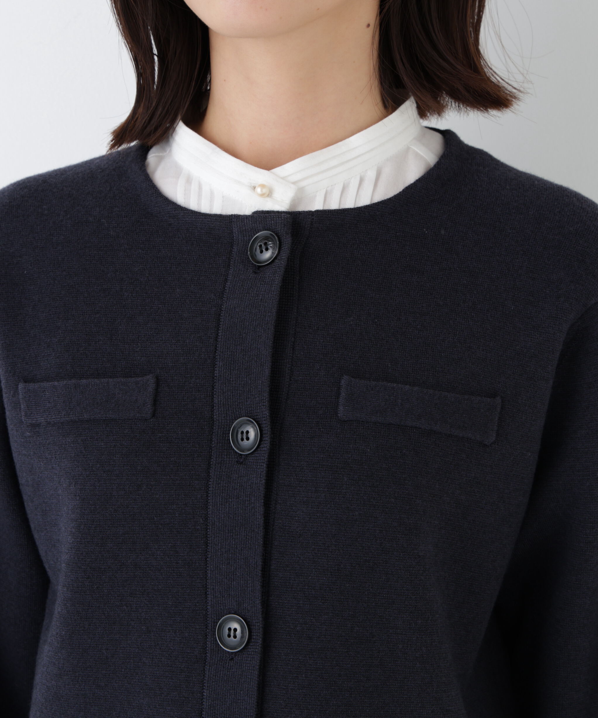  「◆ハイゲージミラノリブクルーネックジャケット」|その他|