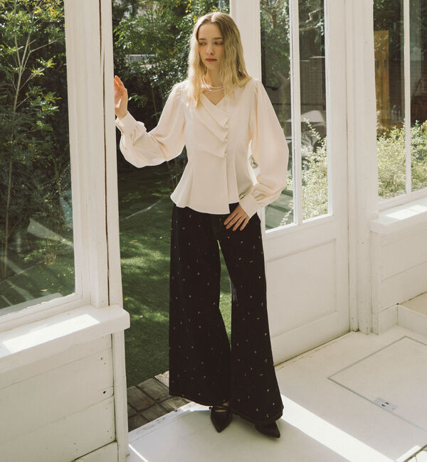 archives「小花柄刺繍デニム」|デニム|