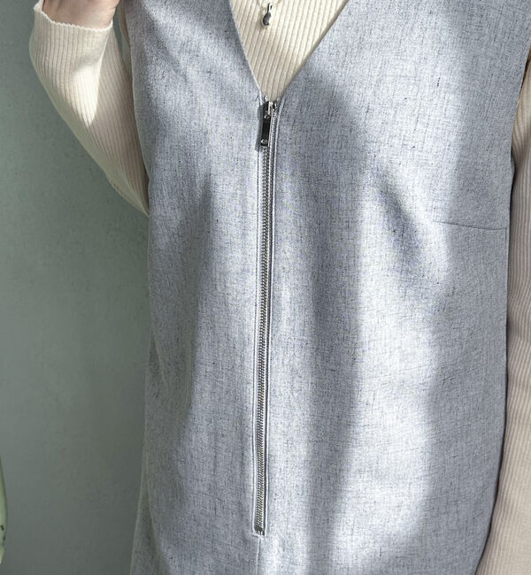 Doux archives「フロントジップジャンスカ」|ジャンパースカート|