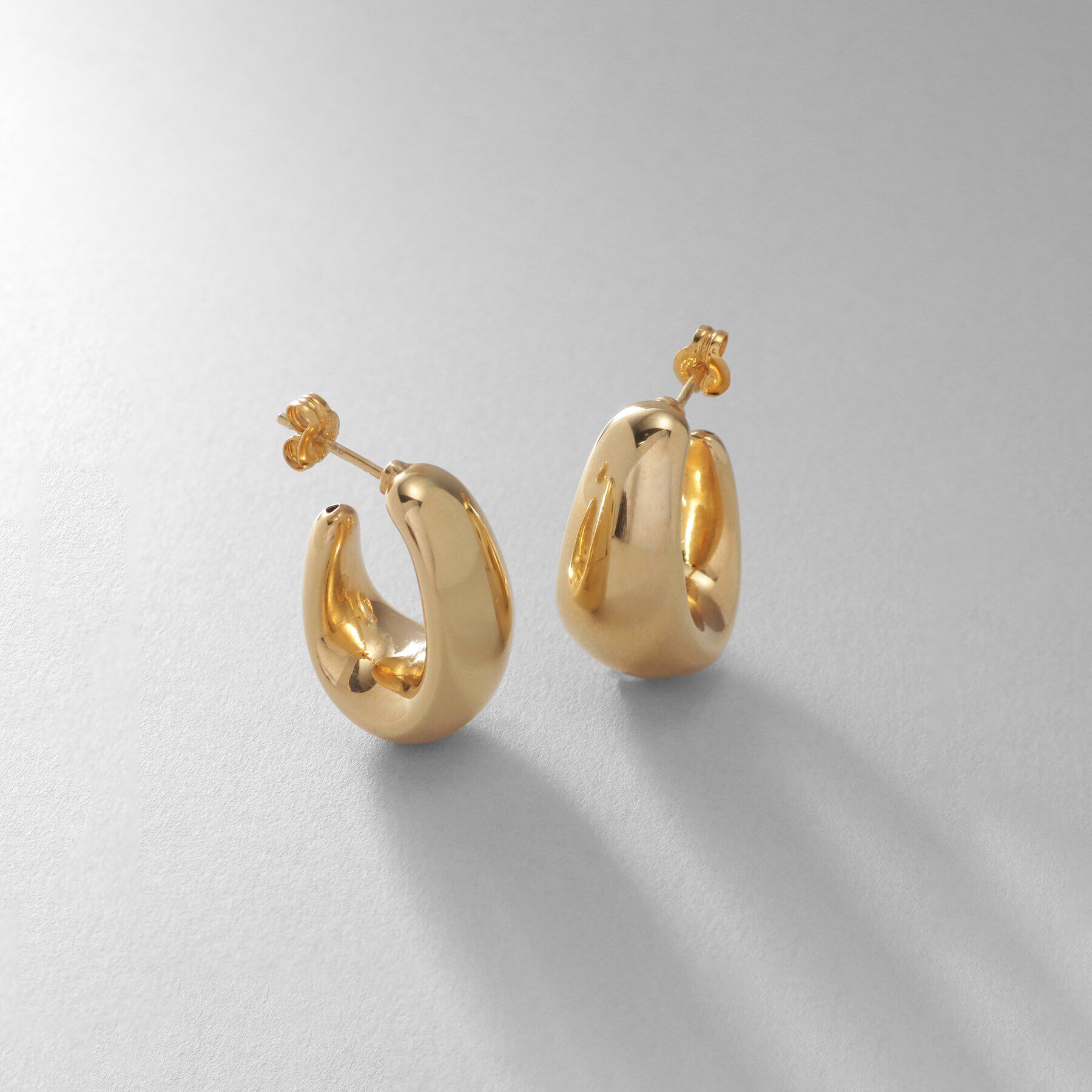 COCOSHNIK ONKITSCH「シルバー ホロウフープ ドロップピアス GP」|ピアス|