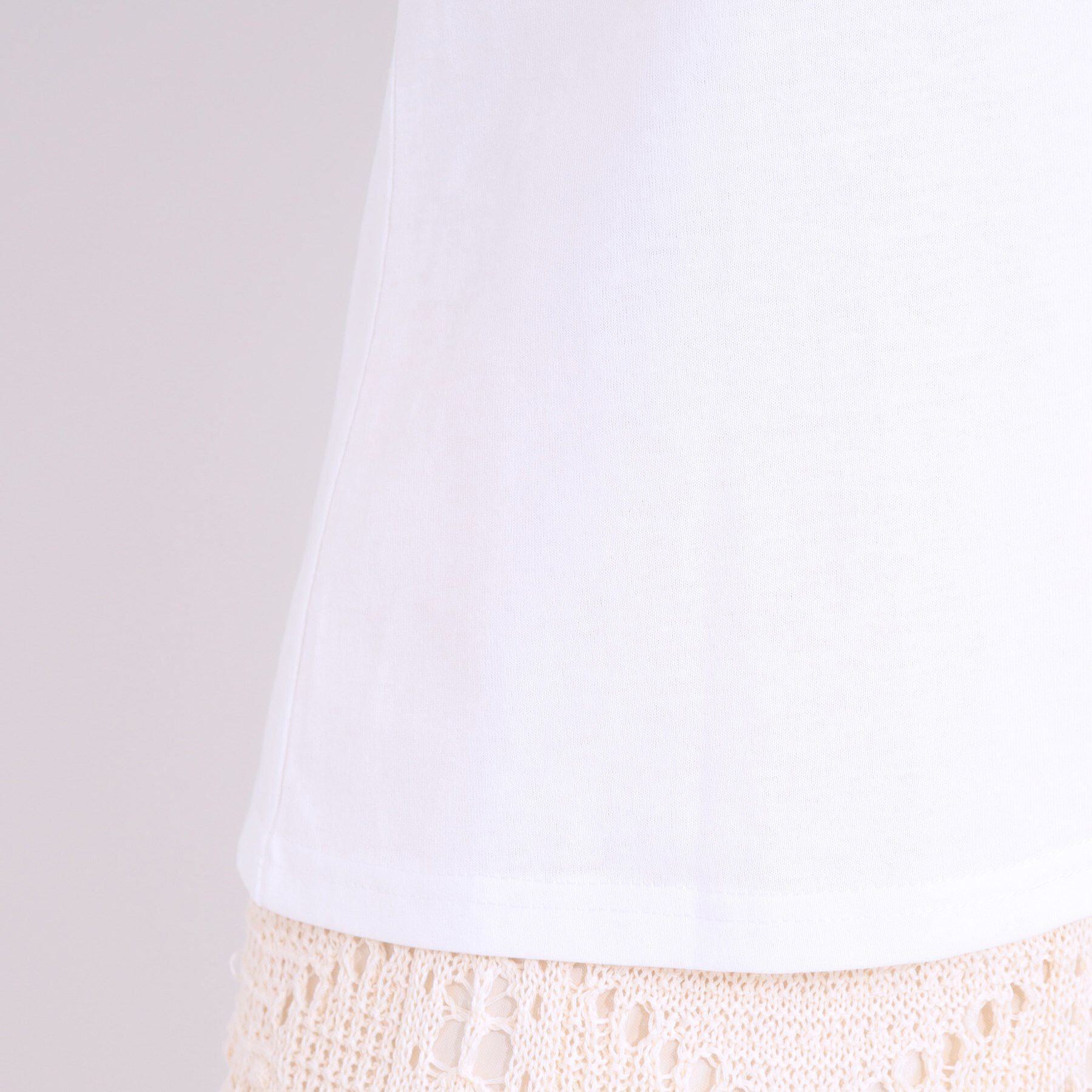 SHOO･LA･RUE「【S-LL/2点セット】インせず着られる はしごレース5分袖ブラウス」|シャツ・ブラウス|