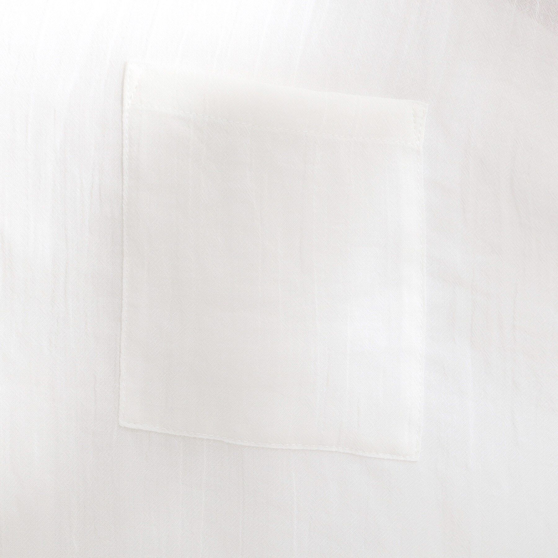 SHOO･LA･RUE「程よいシアー感 ポケットドルマン5分袖シャツ」|シャツ・ブラウス|