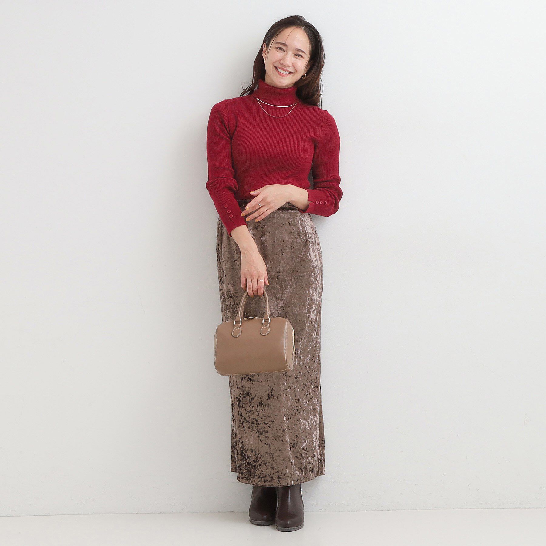 SHOO･LA･RUE「【絶妙なゆるピタ/洗濯機可】ちくちくしにくい リブタートルネック やわらかニット【CIRCRIC】」|ニット・セーター|