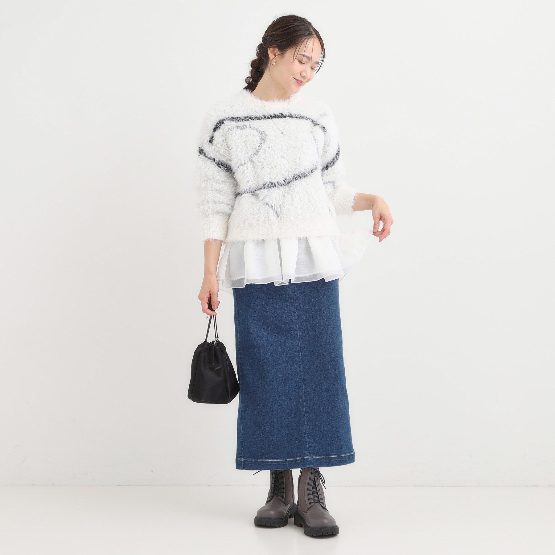 SHOO･LA･RUE「裾フリルレイヤードトップス」|Tシャツ・カットソー|