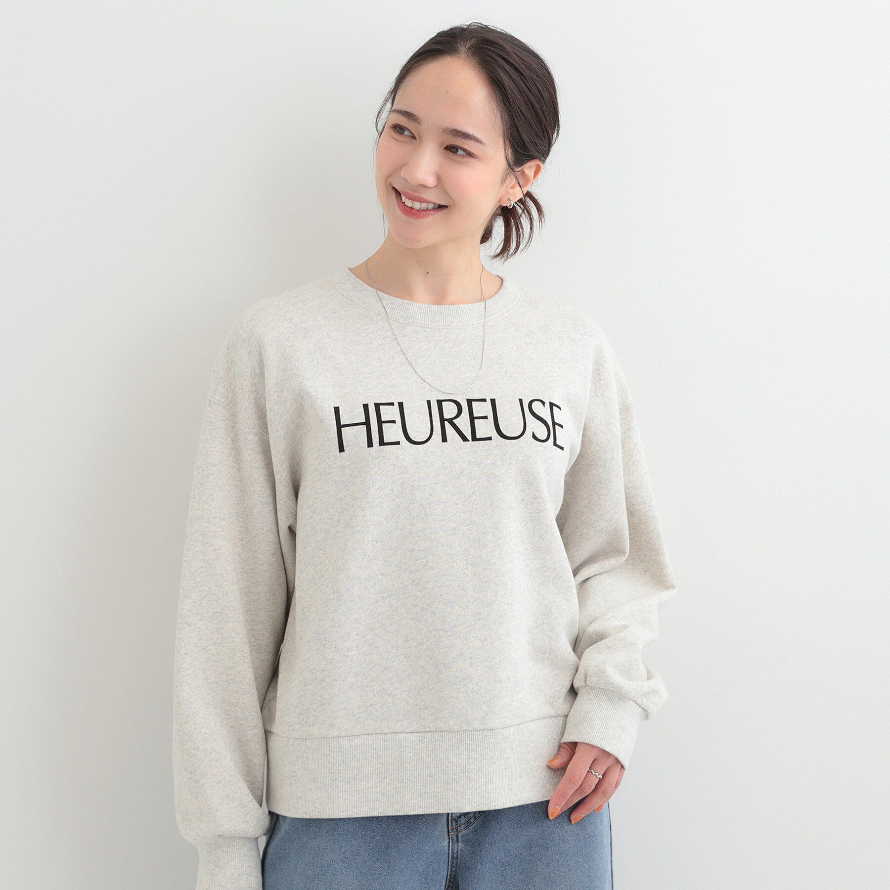 SHOO･LA･RUE「【綿100%/洗濯機可/S-LL/選べる4柄】ゆるく決めたい日に プリントアソートスウェット」|パーカー|