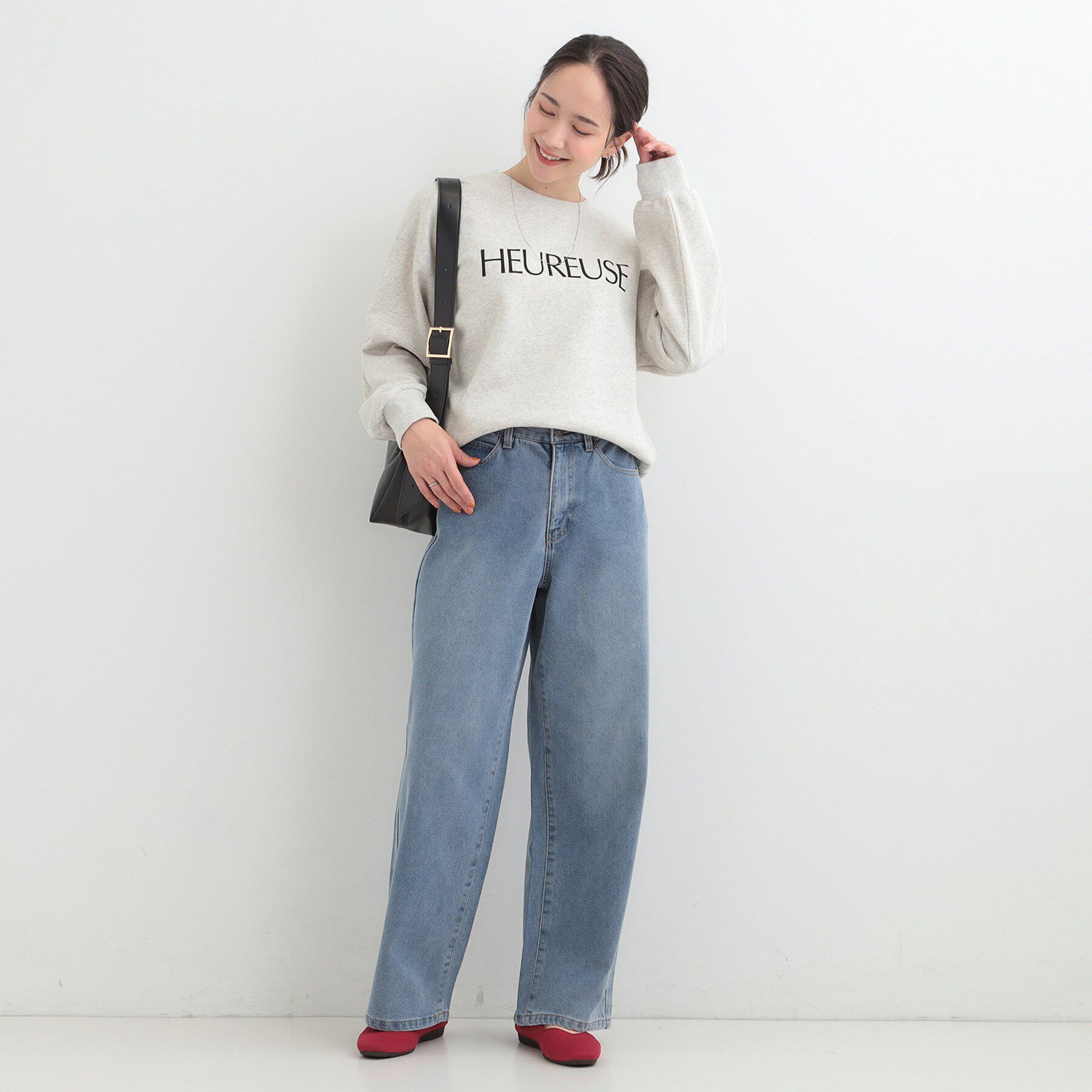 SHOO･LA･RUE「【綿100%/洗濯機可/S-LL/選べる4柄】ゆるく決めたい日に プリントアソートスウェット」|パーカー|