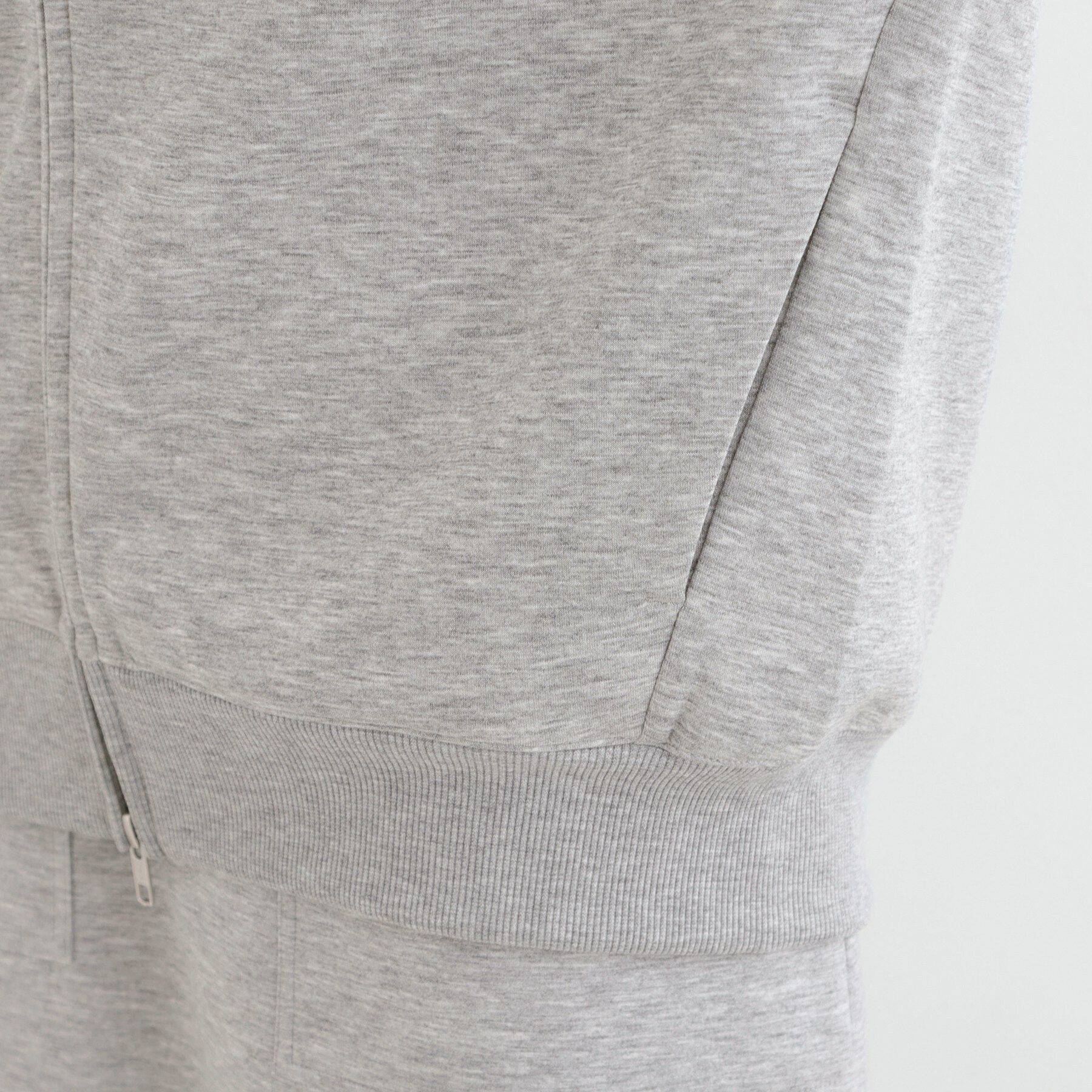 SHOO･LA･RUE「【セットアップ可/S-LL/なめらかタッチ】大人カジュアルスタイルに ZIPパーカ」|パーカー|