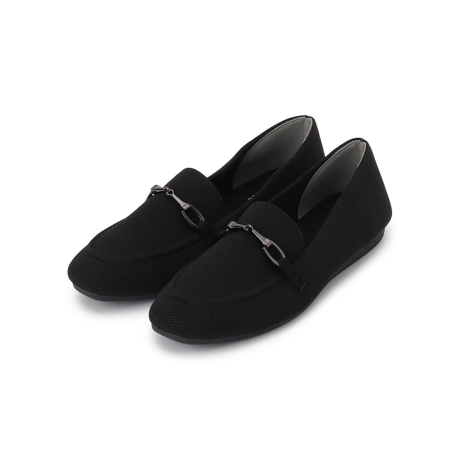 SHOO･LA･RUE「【洗える】ニットローファー」|その他|ブラック(019)