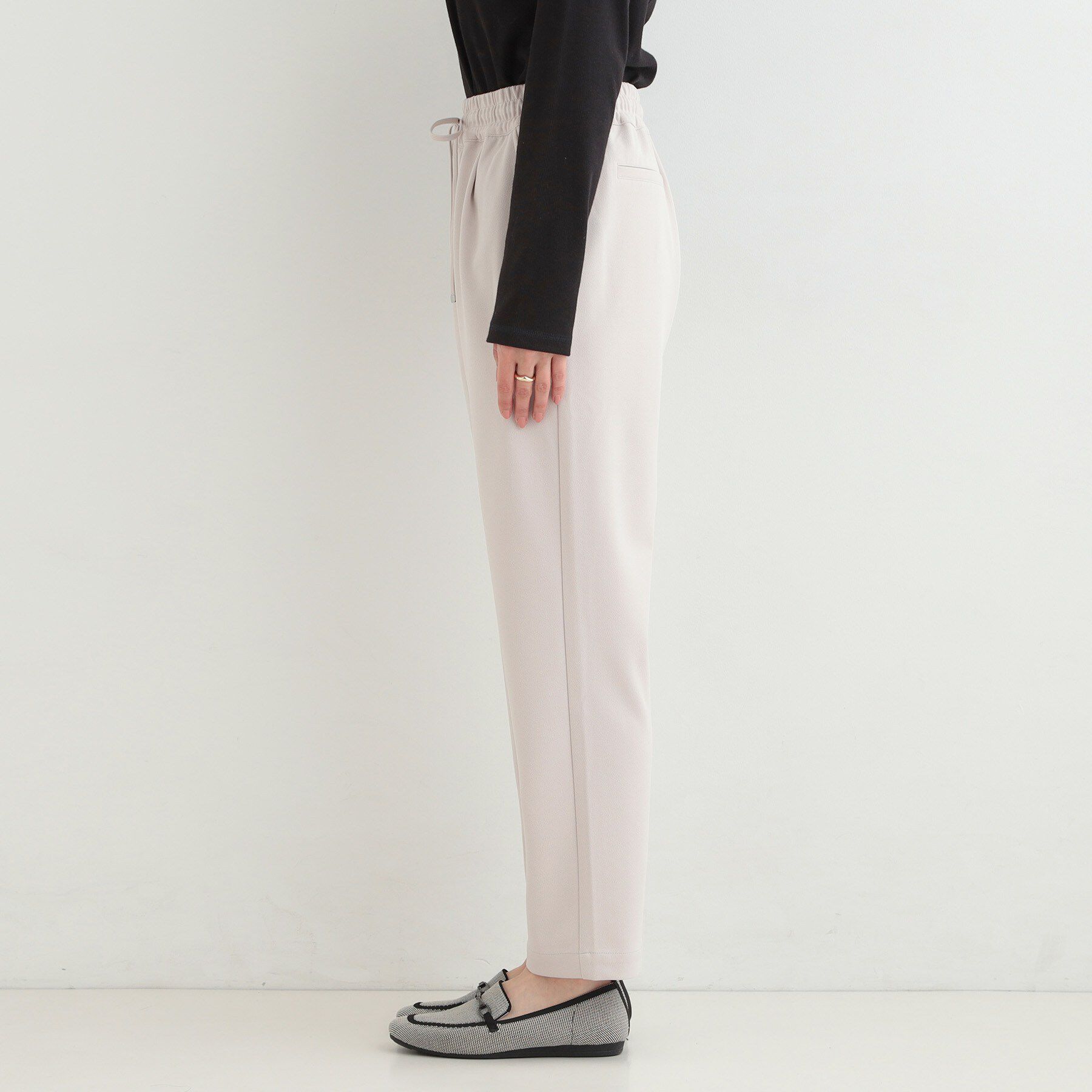 SHOO･LA･RUE「【高レビュー/洗濯後しわになりにくい/SS-LL】スマート見え イージーテーパードパンツ」|その他|