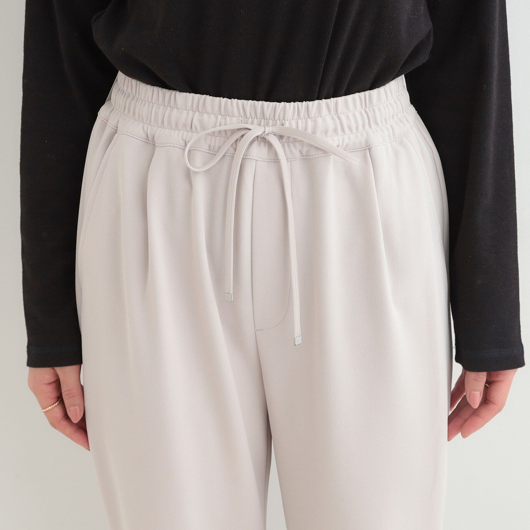 SHOO･LA･RUE「【高レビュー/洗濯後しわになりにくい/SS-LL】スマート見え イージーテーパードパンツ」|その他|